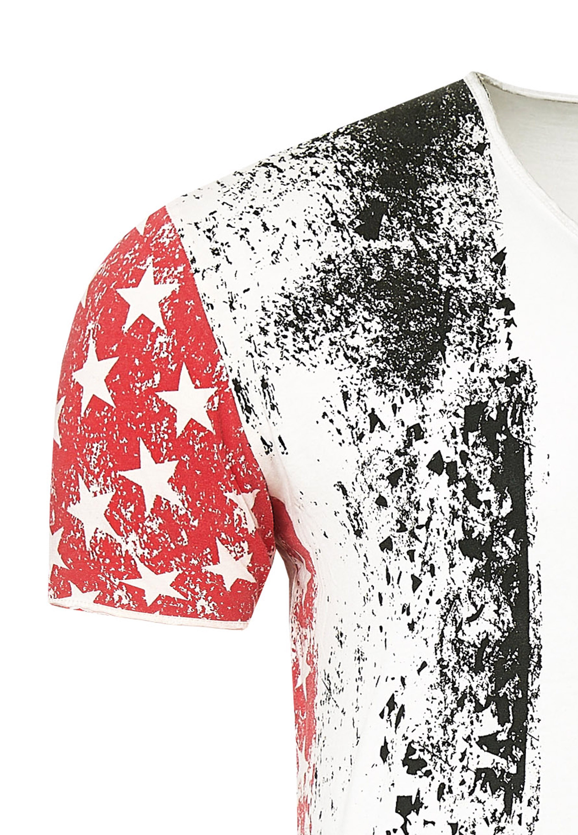 Rusty Neal T-Shirt, mit V-Neck