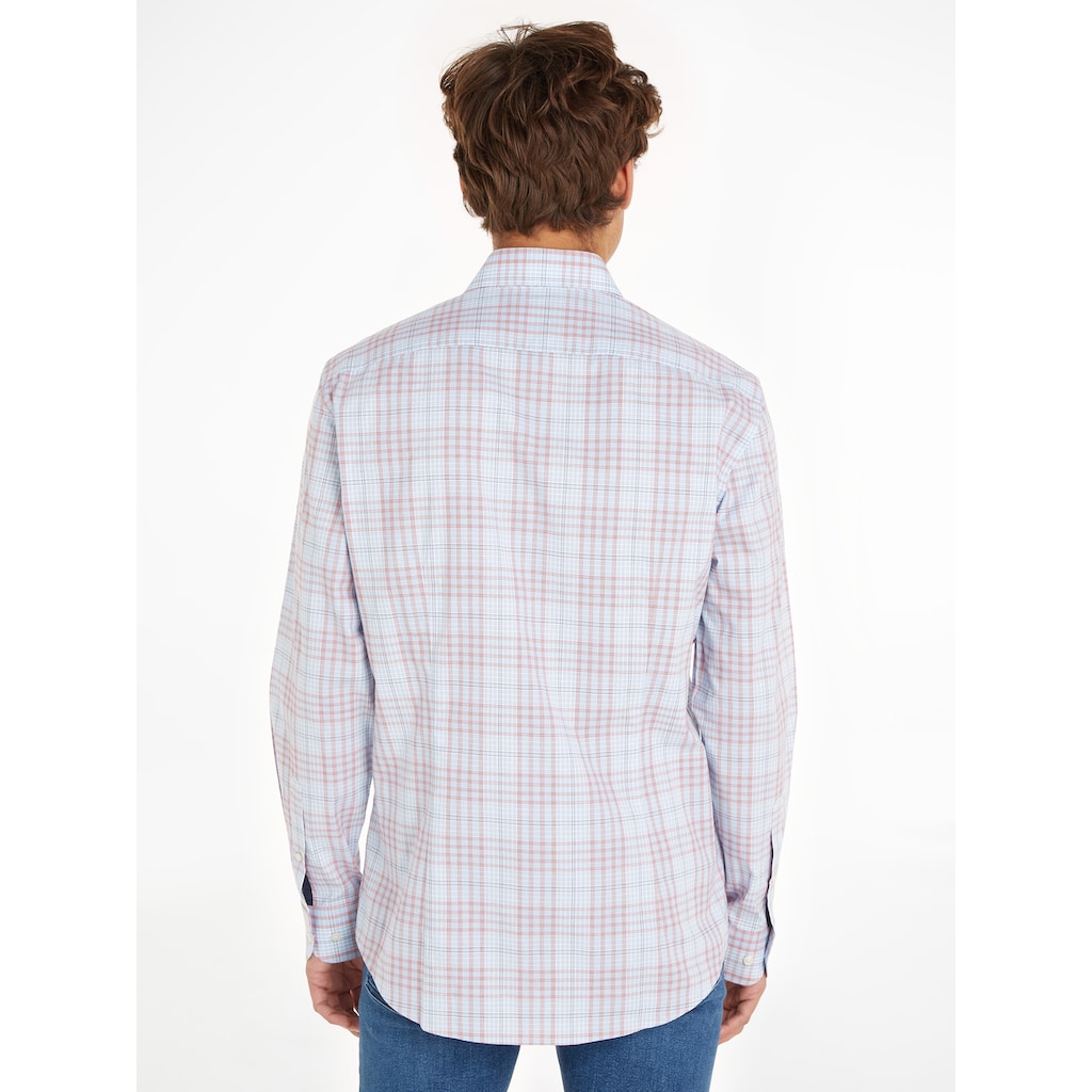 Tommy Hilfiger TAILORED Langarmhemd »CL STRETCH GLEN CHECK SF SHIRT«