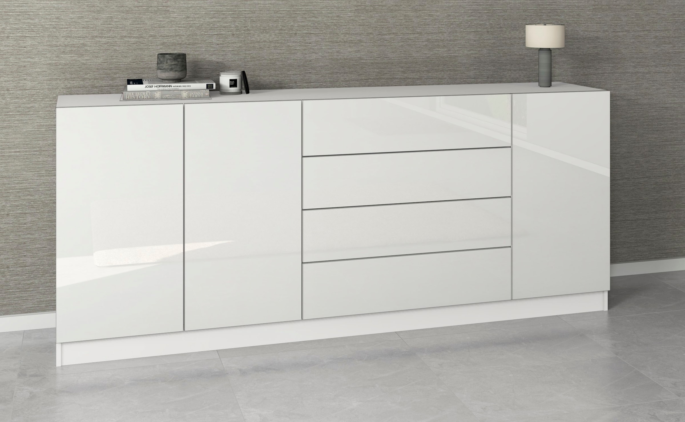 borchardt Möbel Sideboard "Vaasa, Kommode mit 3 Türen und 4 Schubkästen auf günstig online kaufen