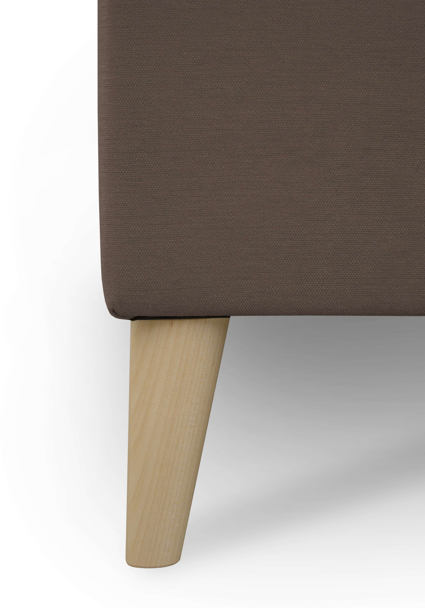 OTTO home Ecksofa »Oland Skandi, weicher Chenille-Stoff« L-Form, 289 cm, Wellenunterfederung, Skandi-Design, Massivholzfüße