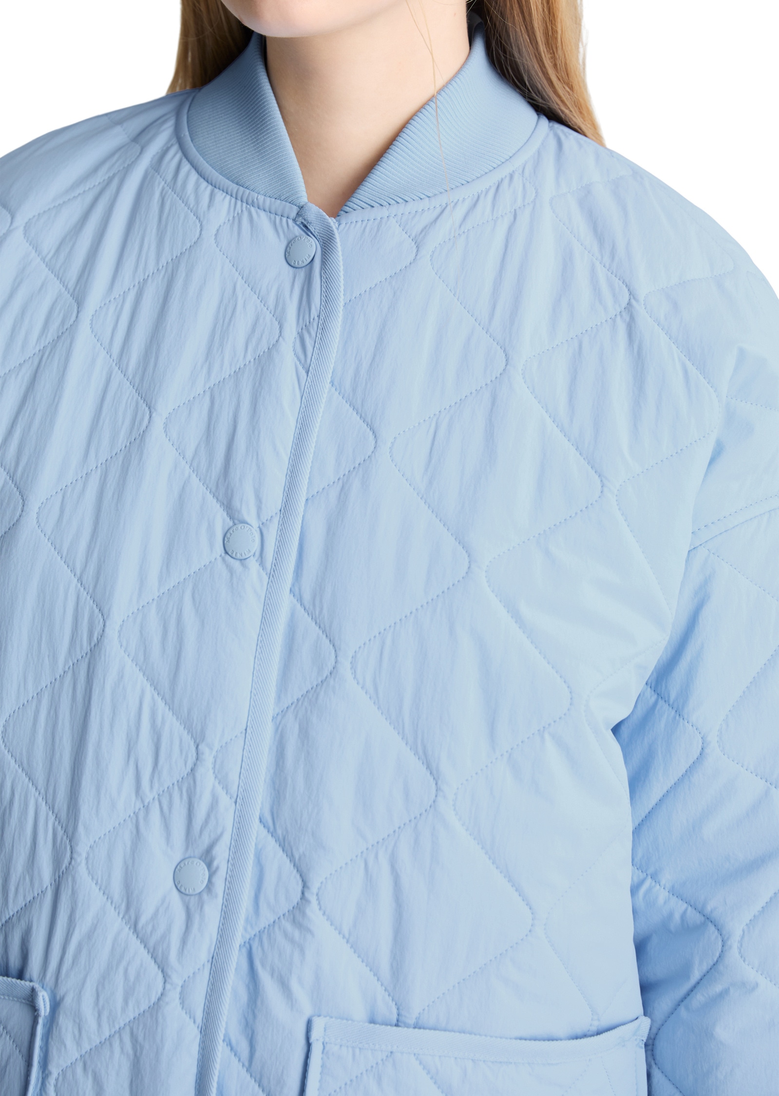 Marc O'Polo DENIM Outdoorjacke »aus recyceltem Nylon« ohne Kapuze