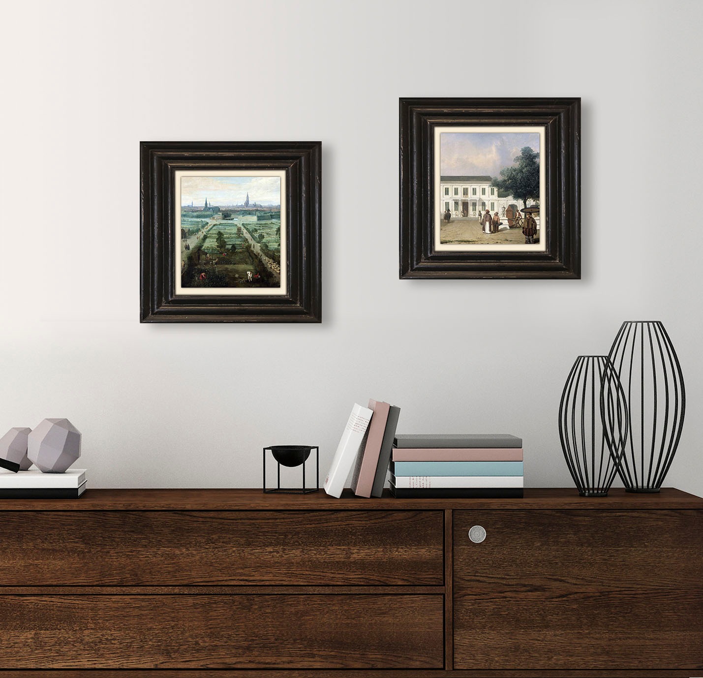 queence Leinwandbild »Felder«, Kunst-Historische Persönlichkeiten-Himmel-Felder-Wiesen & Baumbilder, Premium-Leinwandstoff, Handarbeit aus Deutschland, 40x40cm