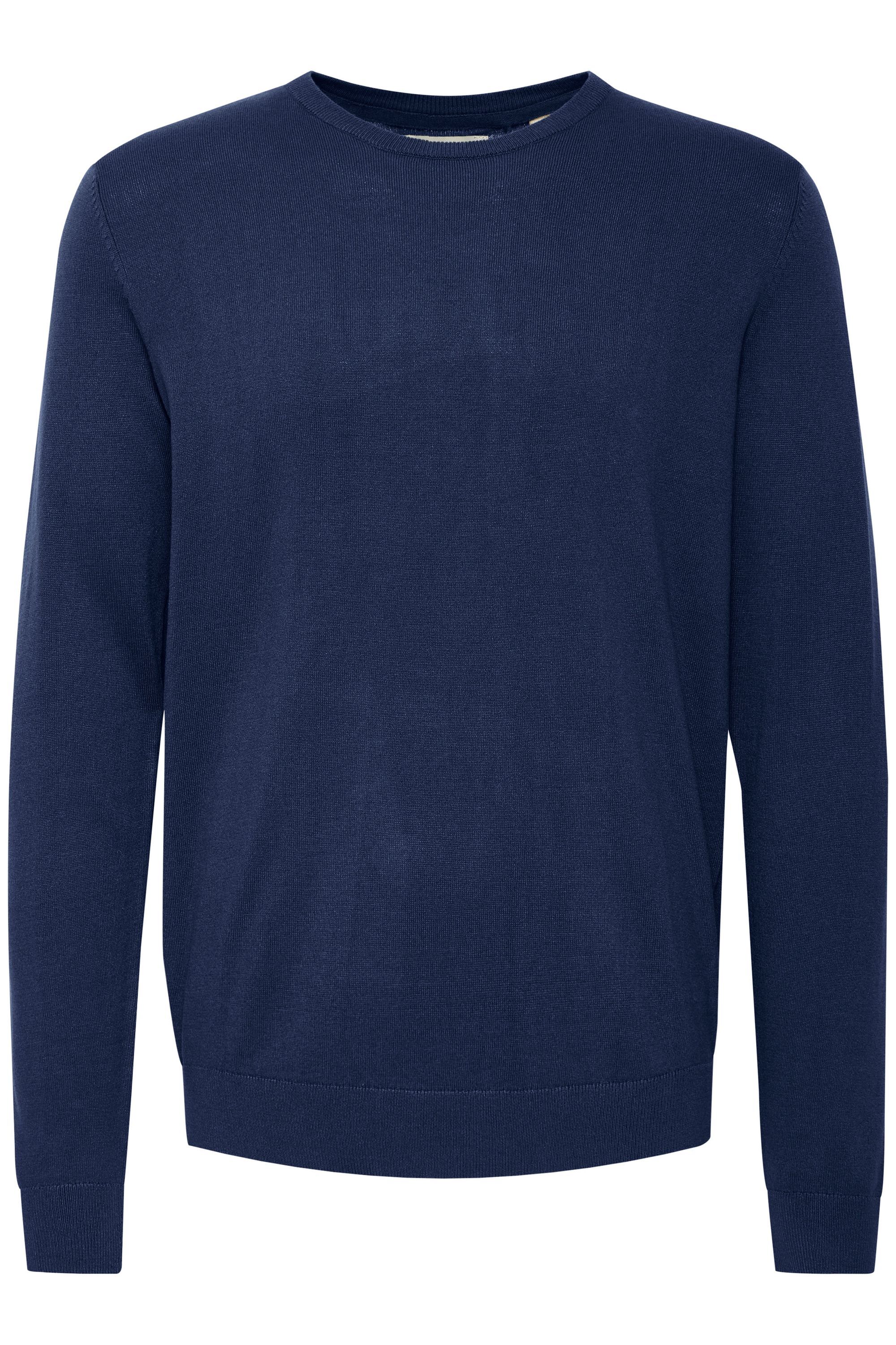 BLEND Herren Strickfleece-Pullover "Strickpullover BHPullover", blau, Gr. XL, Obermaterial: 78% Viskose CV. 22% Polyester PES., Pullover
