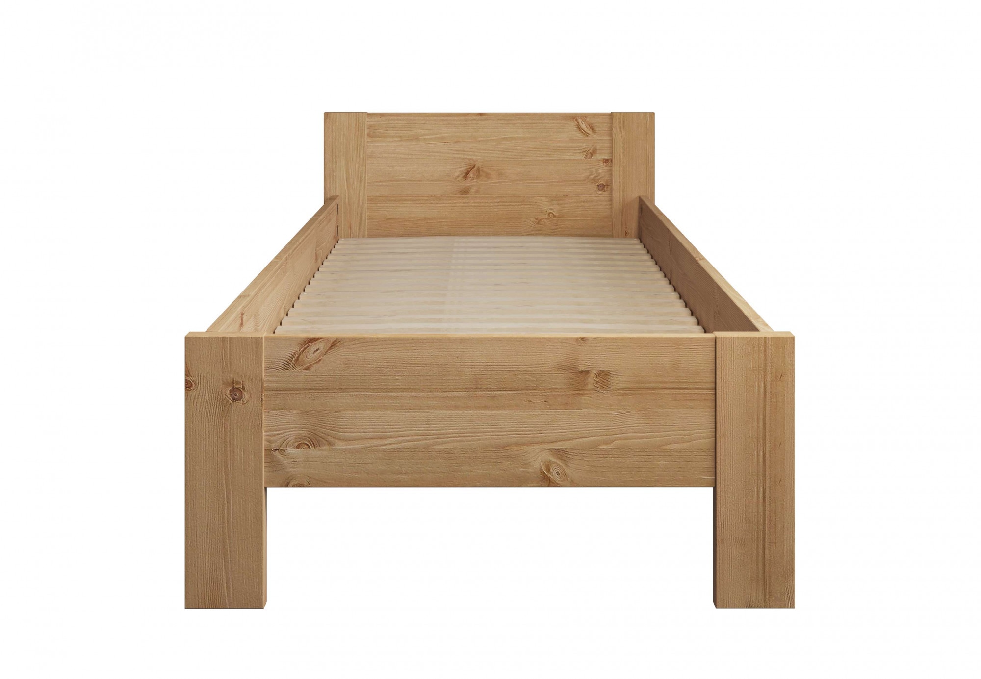 Home affaire Massivholzbett »Hero, hohe Belastbarkeit, FSC®-zertifizierte Kiefer«, (Breite/Belastbarkeit 140cm/180 KG, 90cm/=120 KG), aus massiver Kiefer, inklusive Lattenrost, zeitloses Design