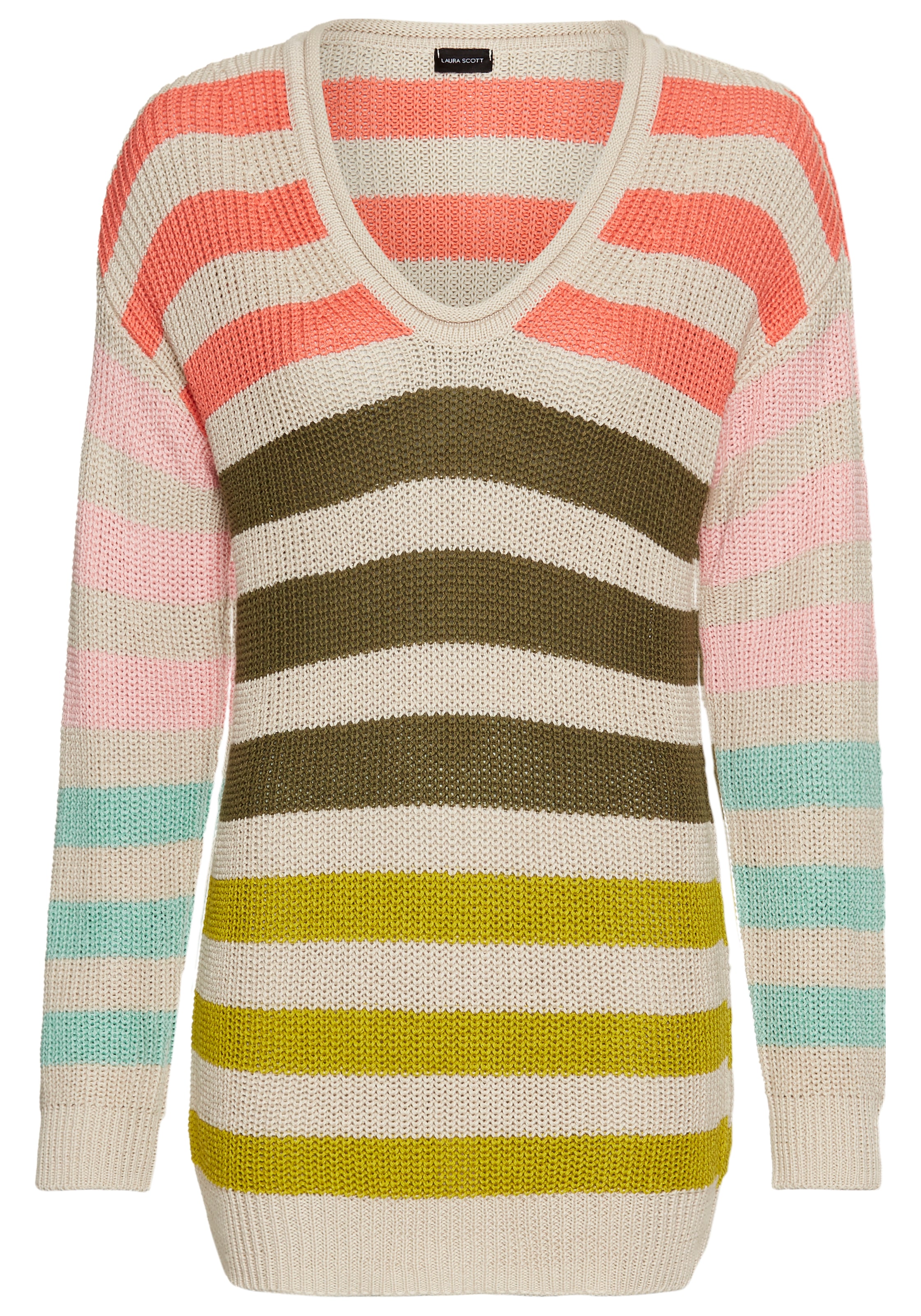 Laura Scott Strickpullover, mit bunten Streifen