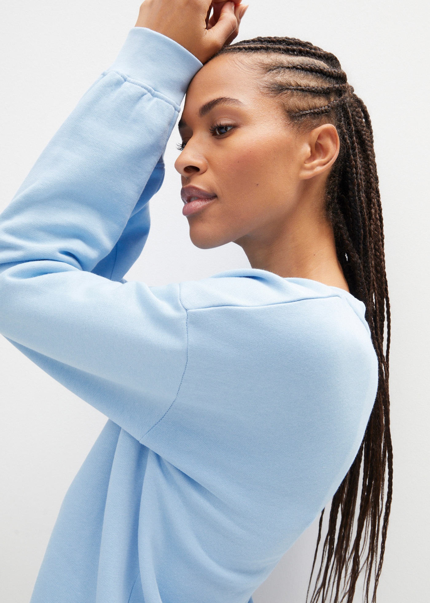 Thumbnail - bonprix Sweatshirt, Oversize-Passform, aus reiner Baumwolle, elastische Bündchen