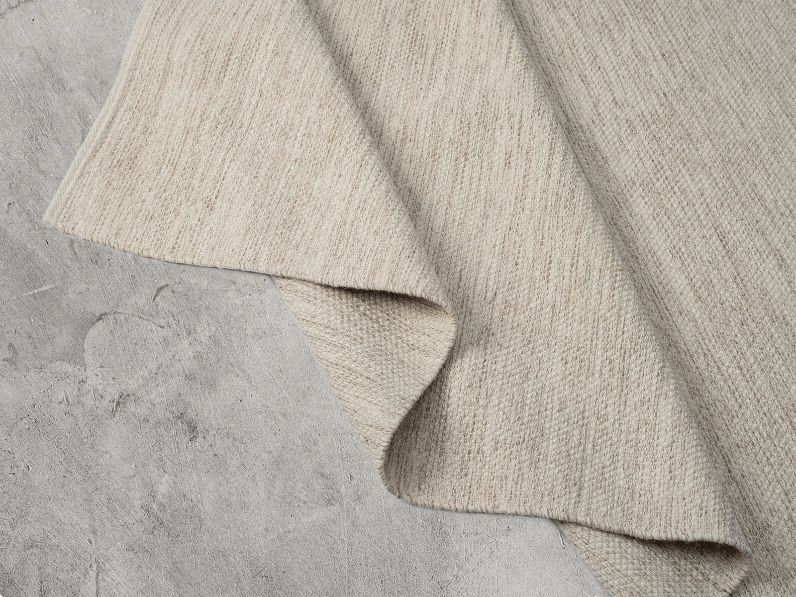 the carpet Teppich »Boho Nature Wool«, rund, Natur Wool Handgewebter Wollteppich skandinavischen Boho-Look