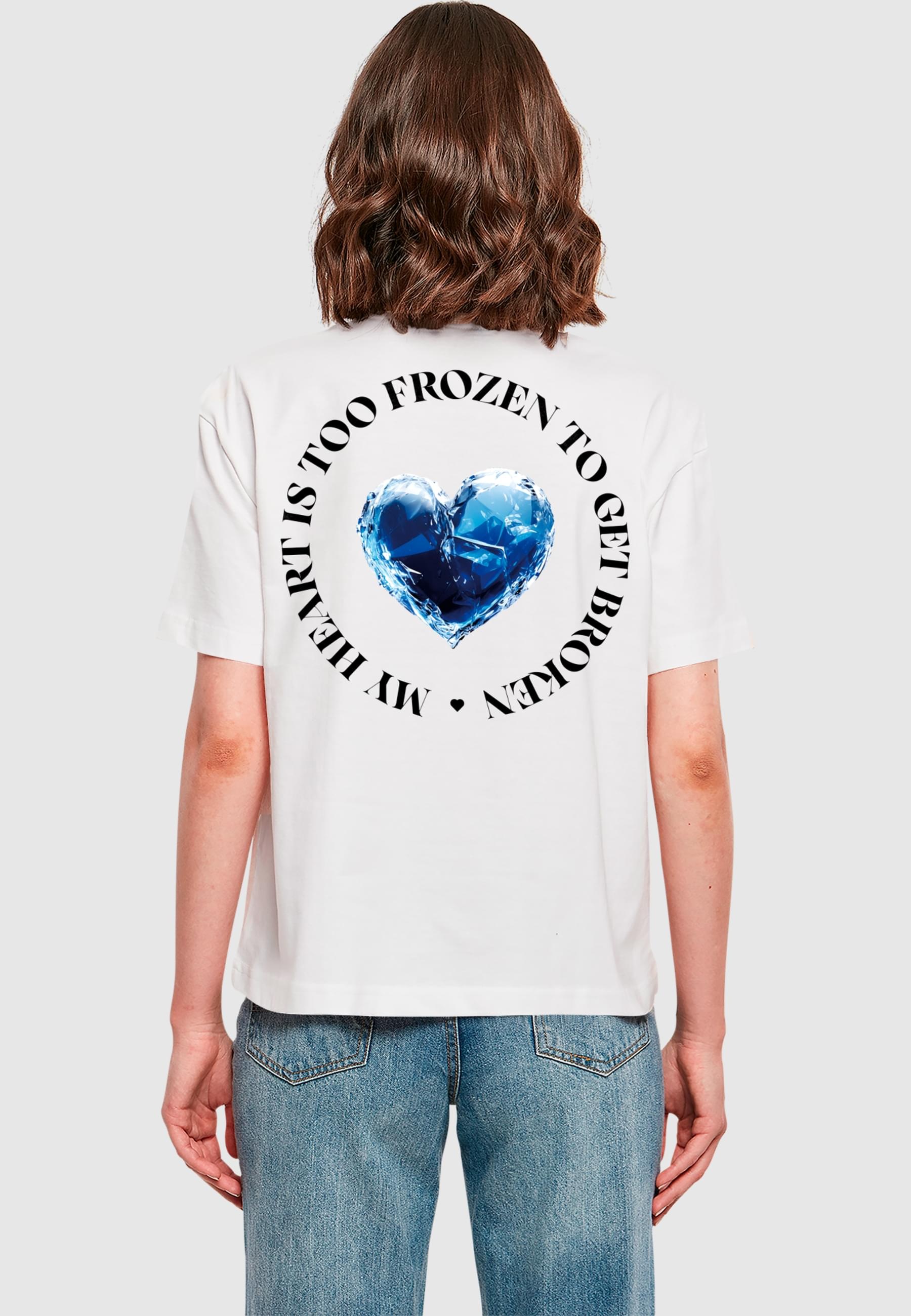 Miss Tee T-Shirt »Miss Tee Damen Too Frozen Tee«, (1 tlg.)