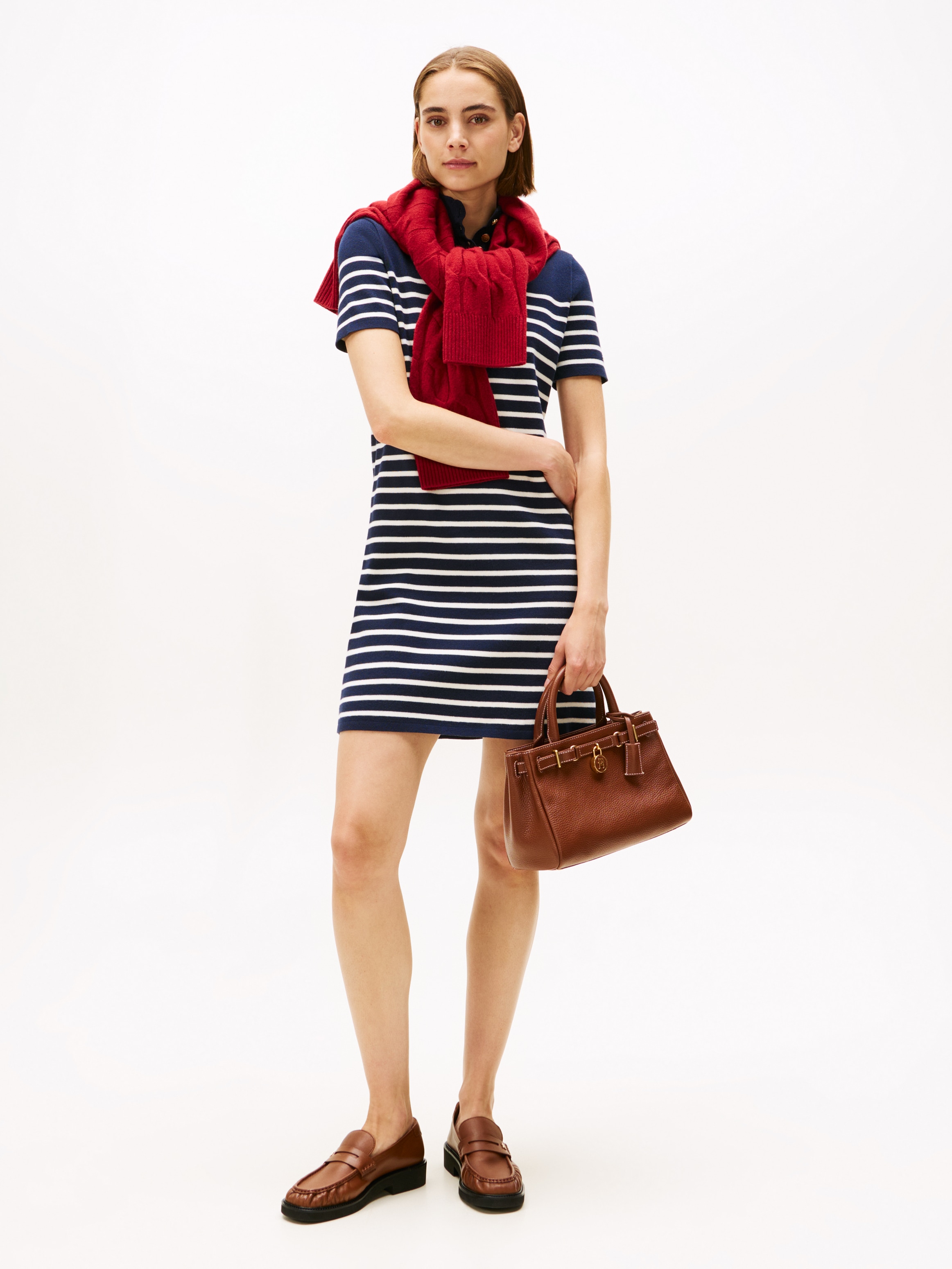 Tommy Hilfiger Jerseykleid "CO JERSEY MID GG SHIFT S/S DRESS" günstig online kaufen