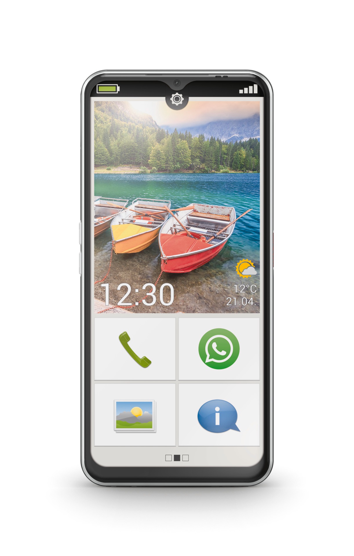 Emporia Smartphone »SMART.6«, Schwarz, 16,7 cm/6,58 Zoll, 128 GB Speicherplatz, 50 MP Kamera