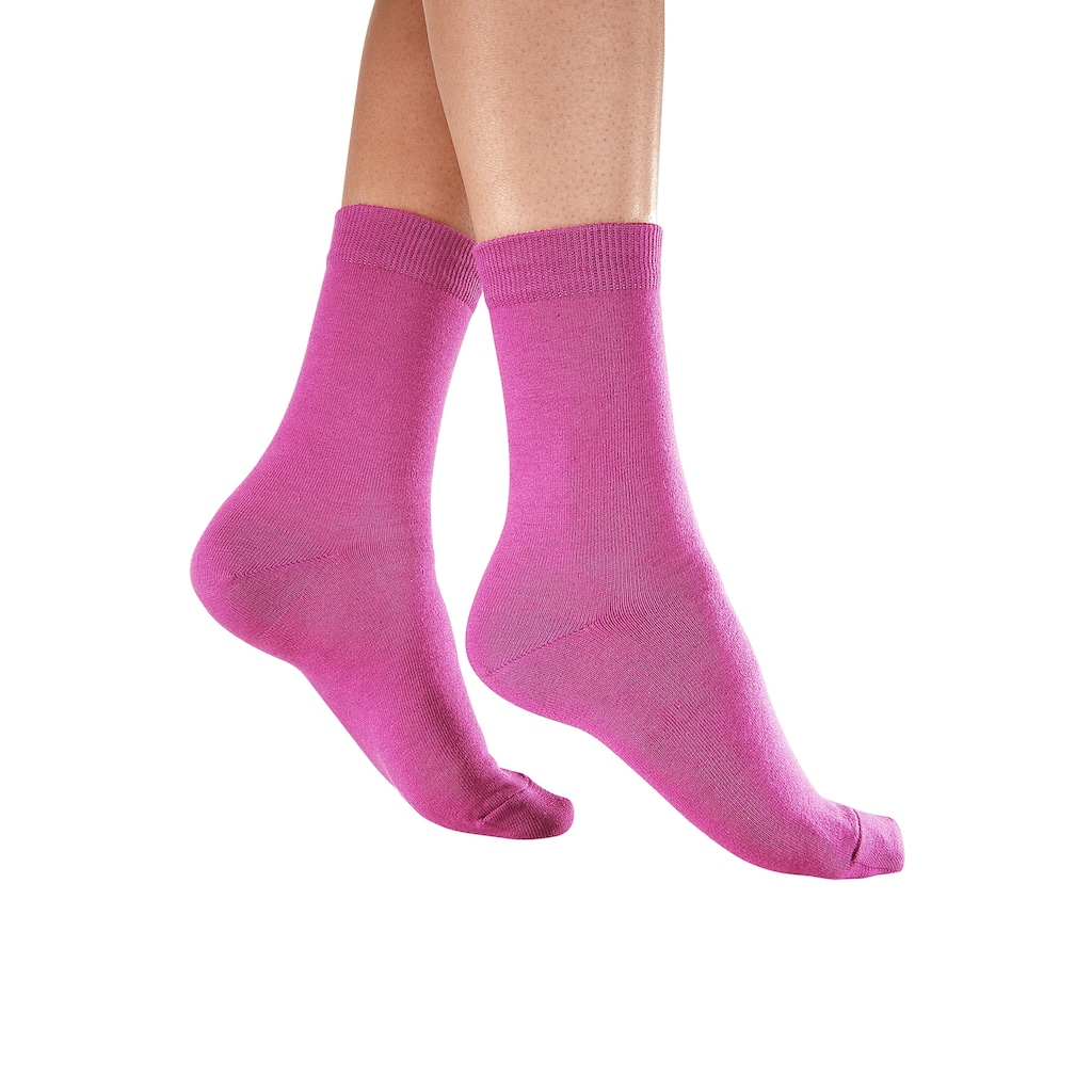 Go in Basicsocken »mit Baumwolle und Komfortbund, ohne drückende Naht«, (Box, 20 Paar)