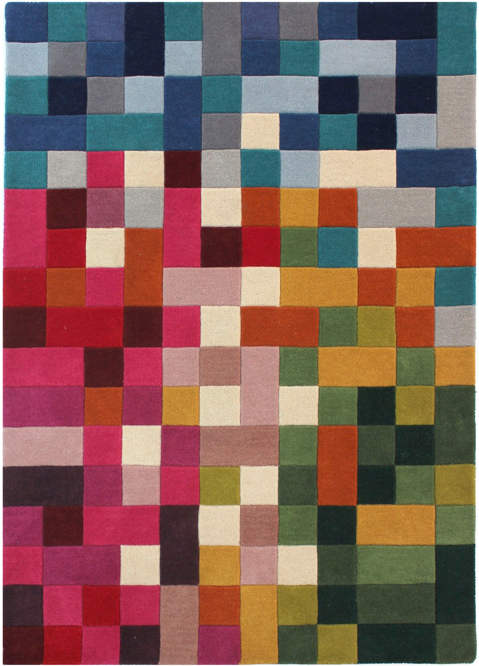 FLAIR RUGS Wollteppich "Lucea" rechteckig 10 mm Höhe günstig online kaufen