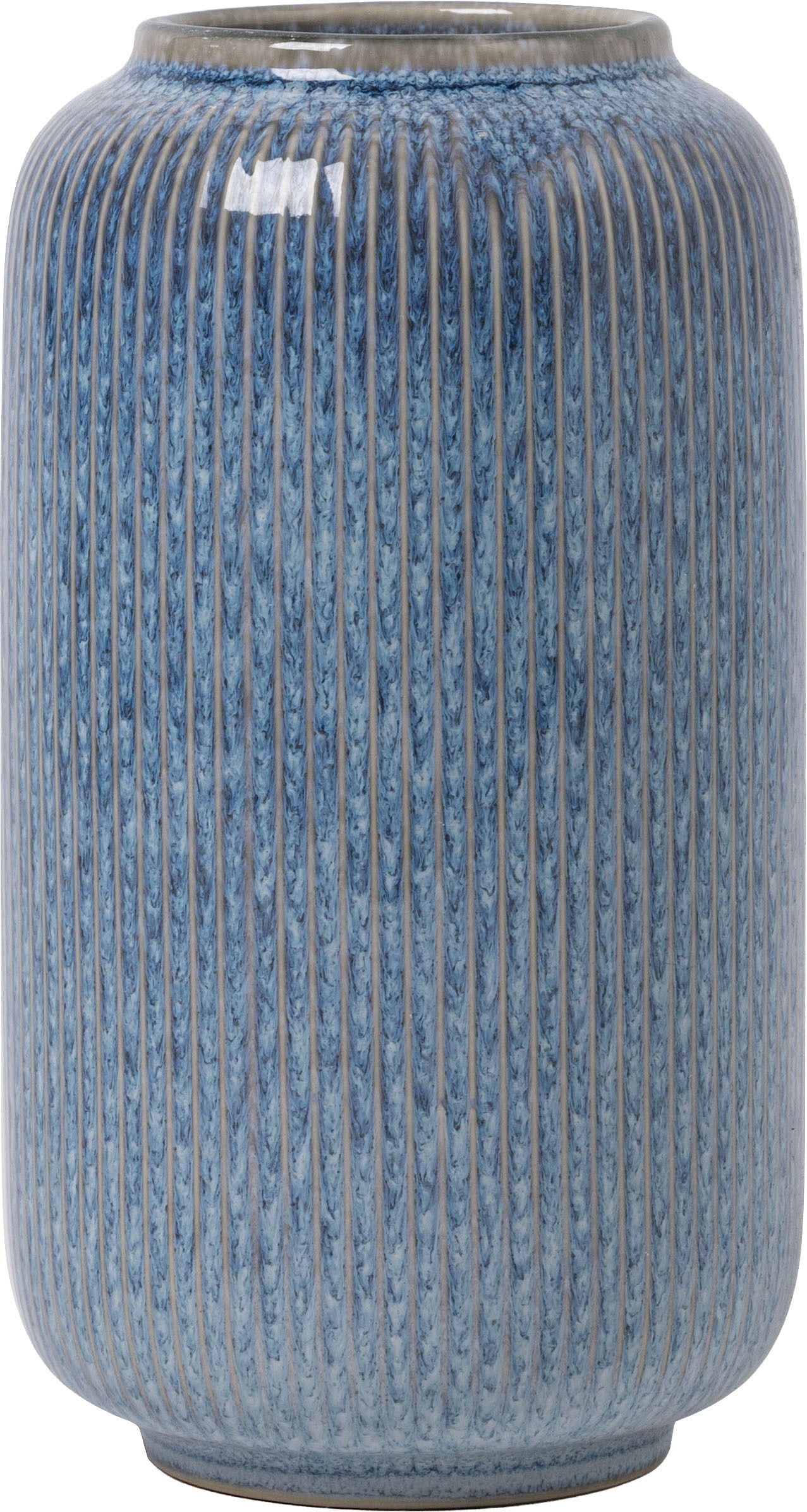 OTTO home Tischvase "Ylvii, innen vollständig glasiert und wasserundurchlässig" aus Keramik, uni matt oder mit glänzender Effektglasur, creme und blau