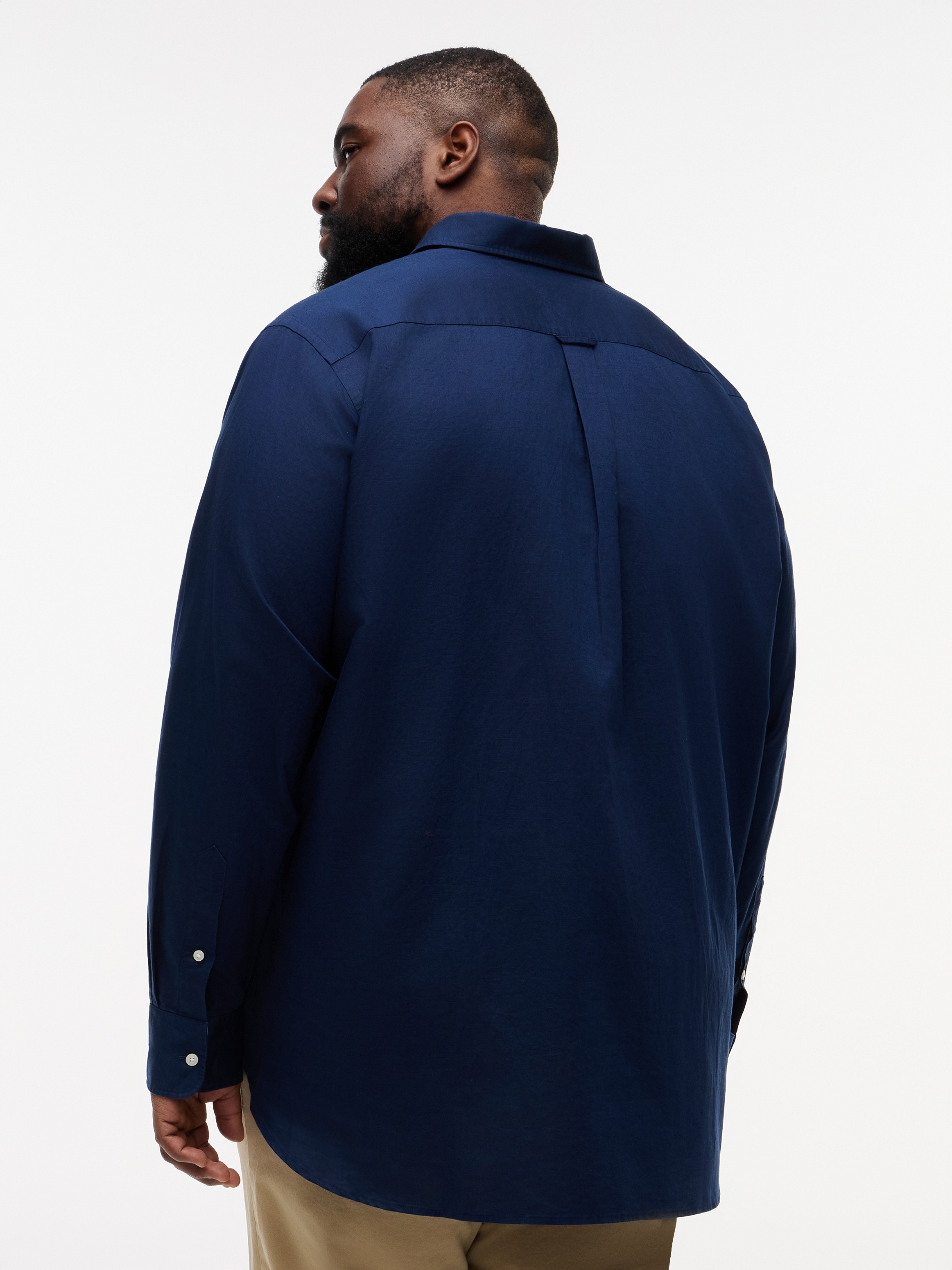 Tommy Hilfiger Big & Tall Langarmhemd "BT- LINEN" Große Größen Regular Fit günstig online kaufen