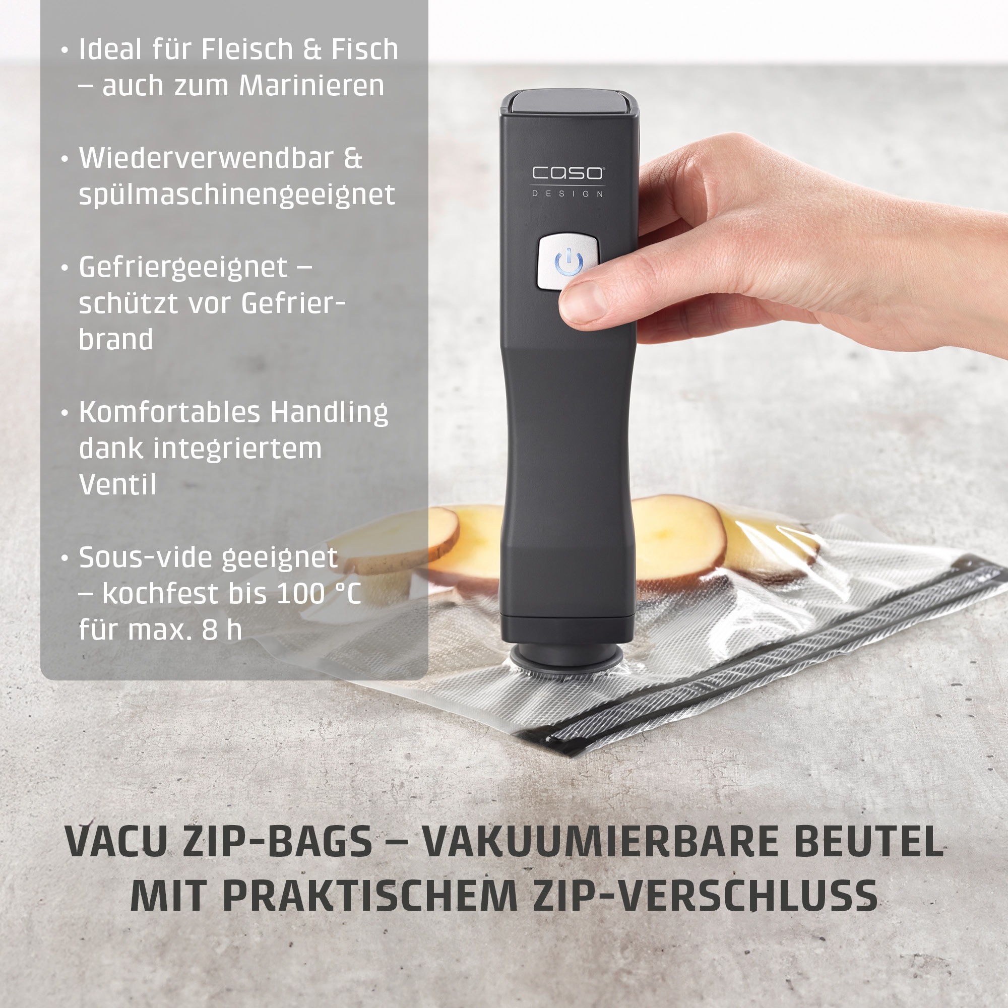Caso Vakuumierer »1169 Vacu OneTouch Eco-Set«