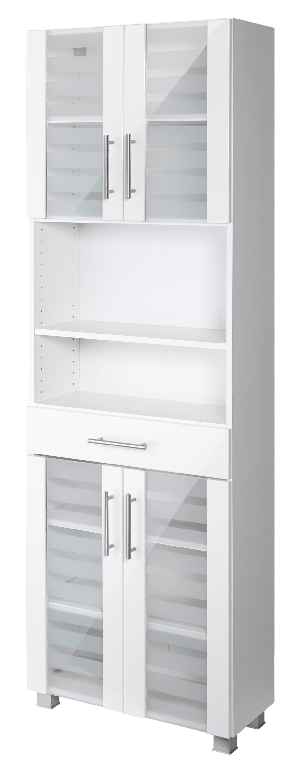 welltime Seitenschrank "Jaca", Breite 60 cm, mit MDF Hochglanz-Fronten