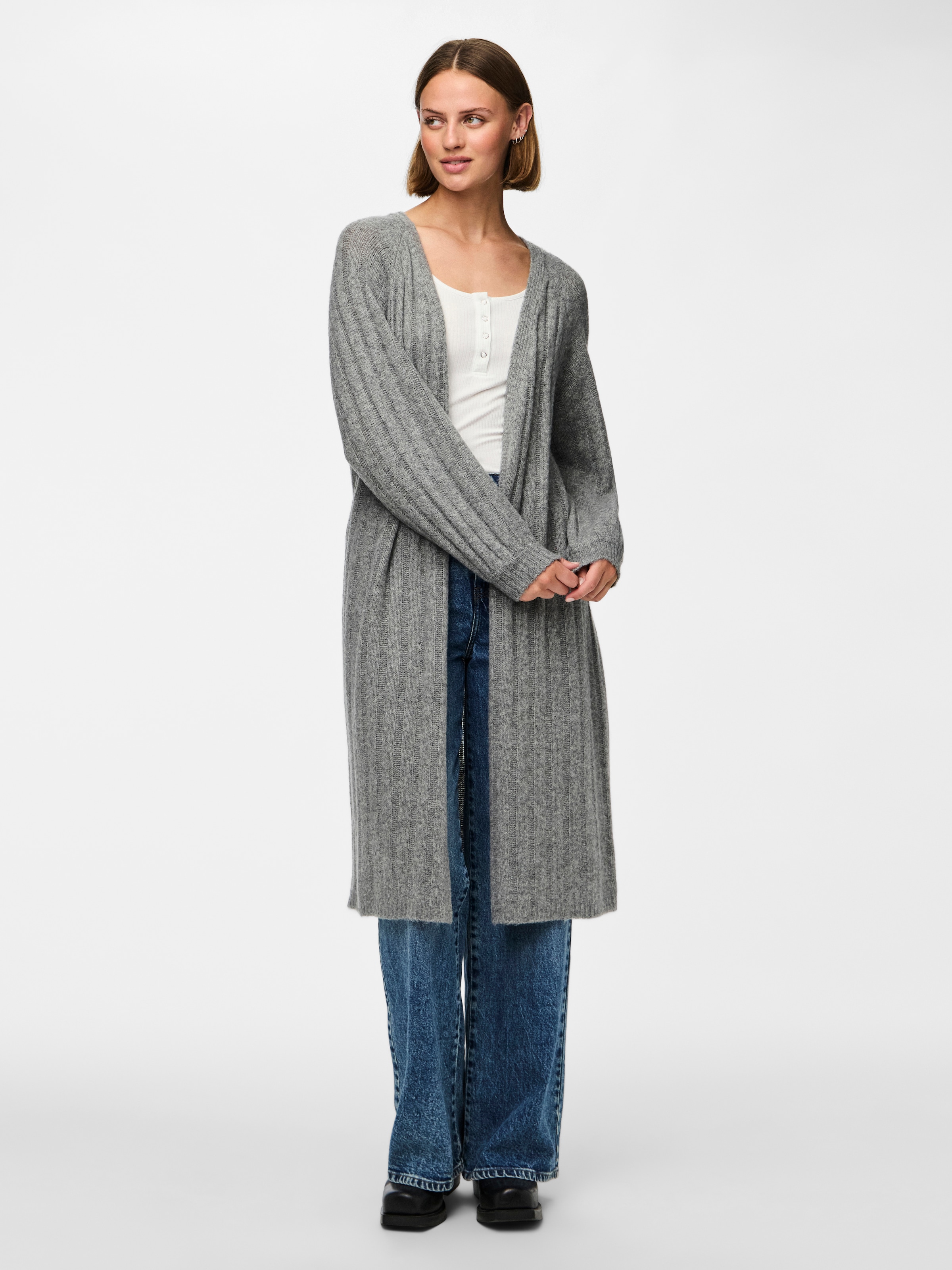 pieces Strickjacke "PCMAGGY LS LONG KNIT CARDIGAN NOOS BC"