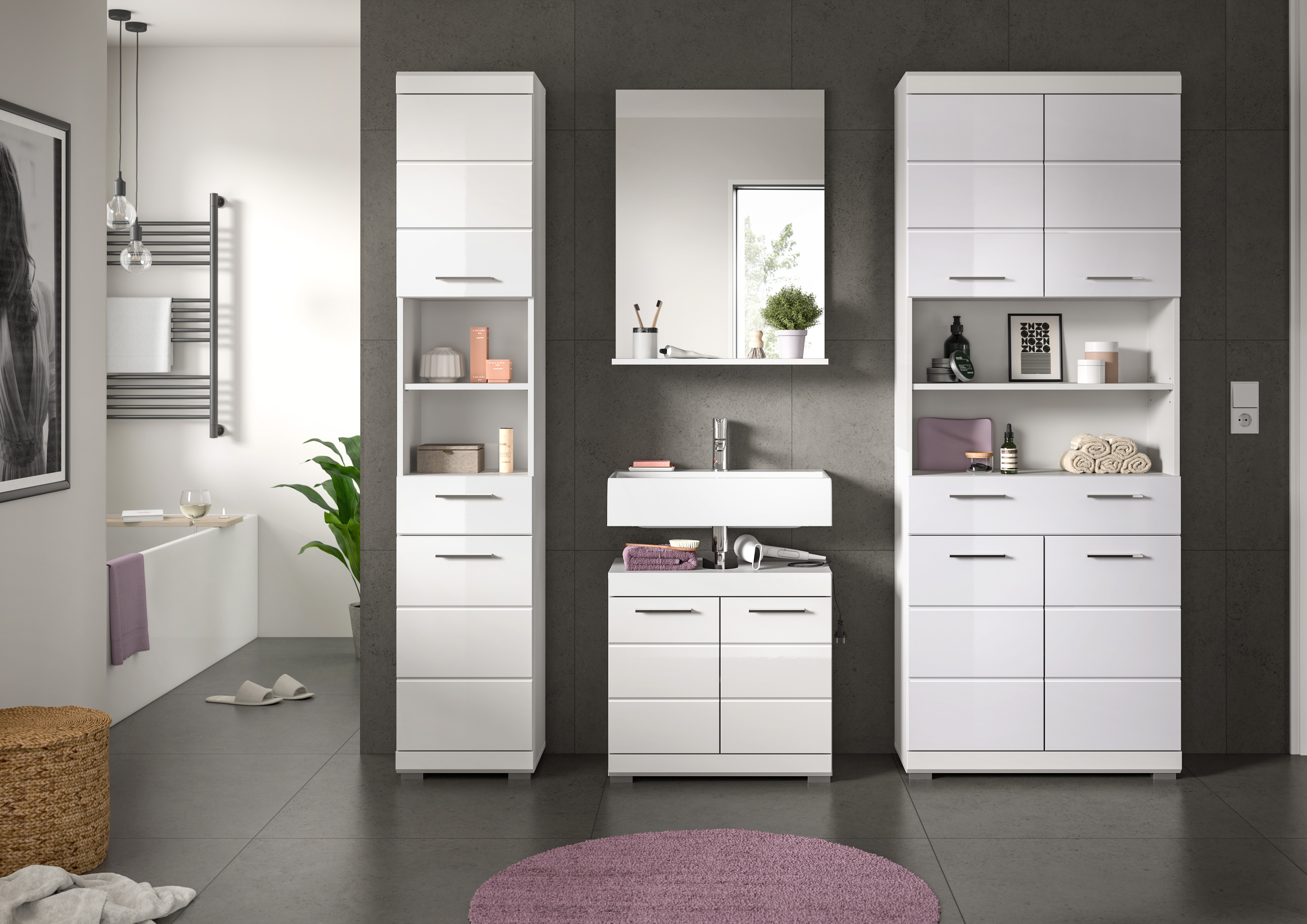 INOSIGN Badmöbel-Set "Siena, 4 teilig, bestehend aus:" Set, TOPSELLER, 4 St günstig online kaufen