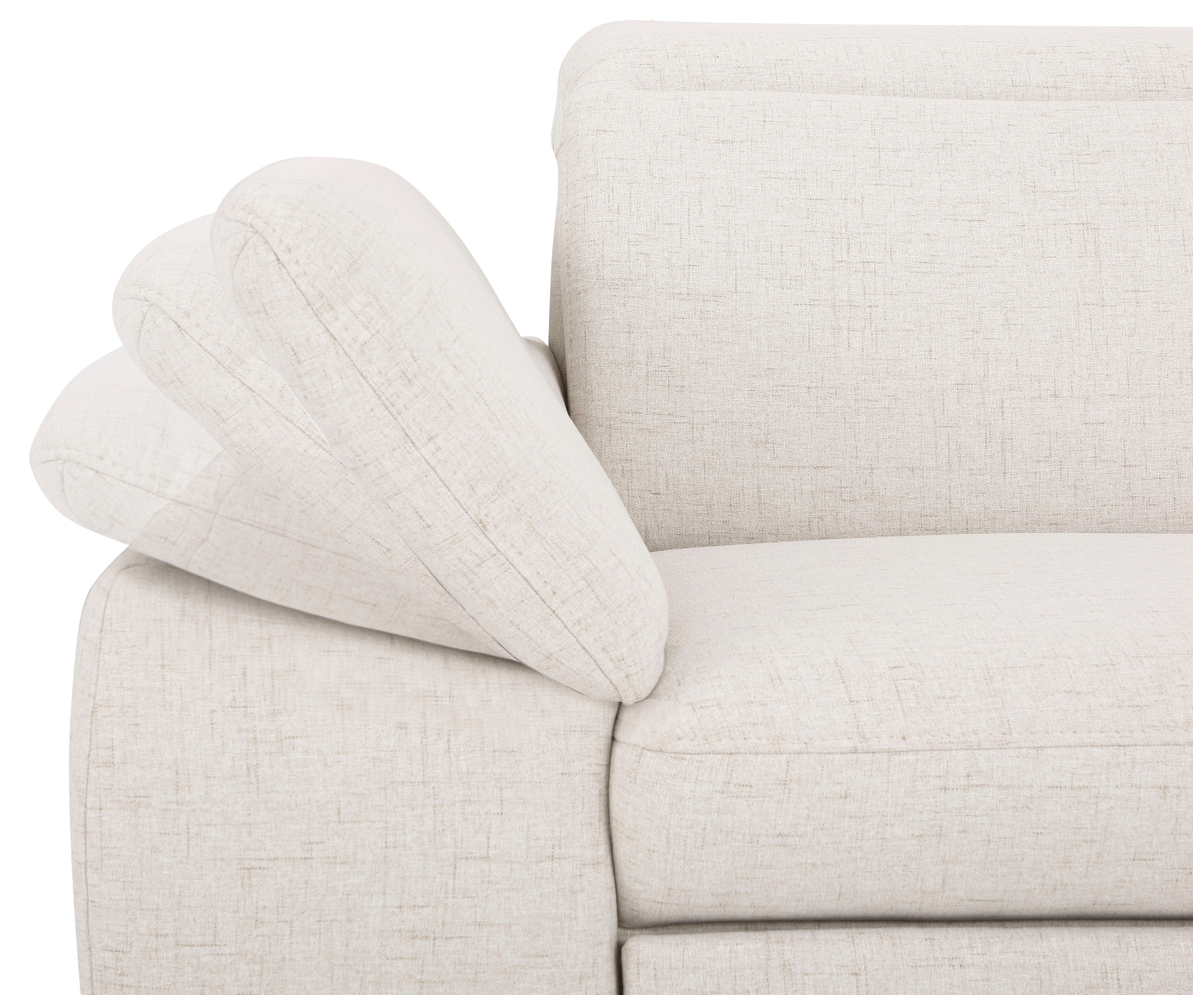 Home affaire Ecksofa »Mauritius L-Form« mit Kopfteil- und Armlehnverstellung, mit Bettfunktion und Bettkasten