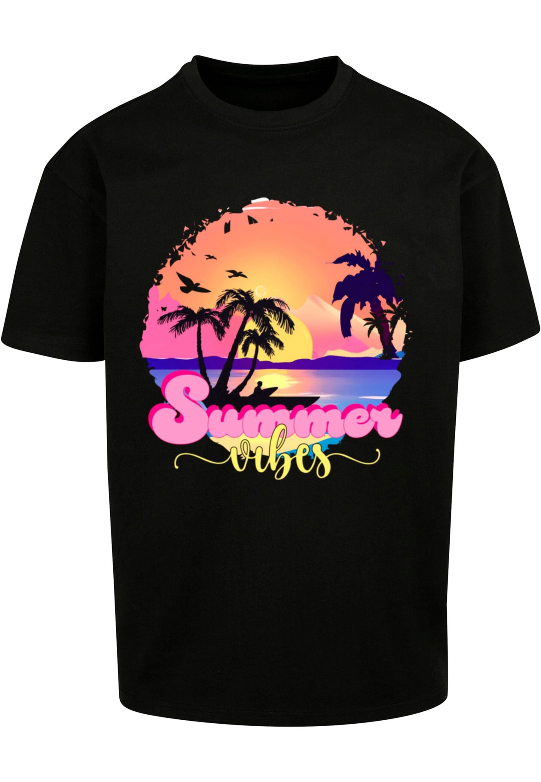 T-Shirt »Merchcode Herren Summer Vibes Sunset Heavy Oversized Tee«, (1 tlg.)