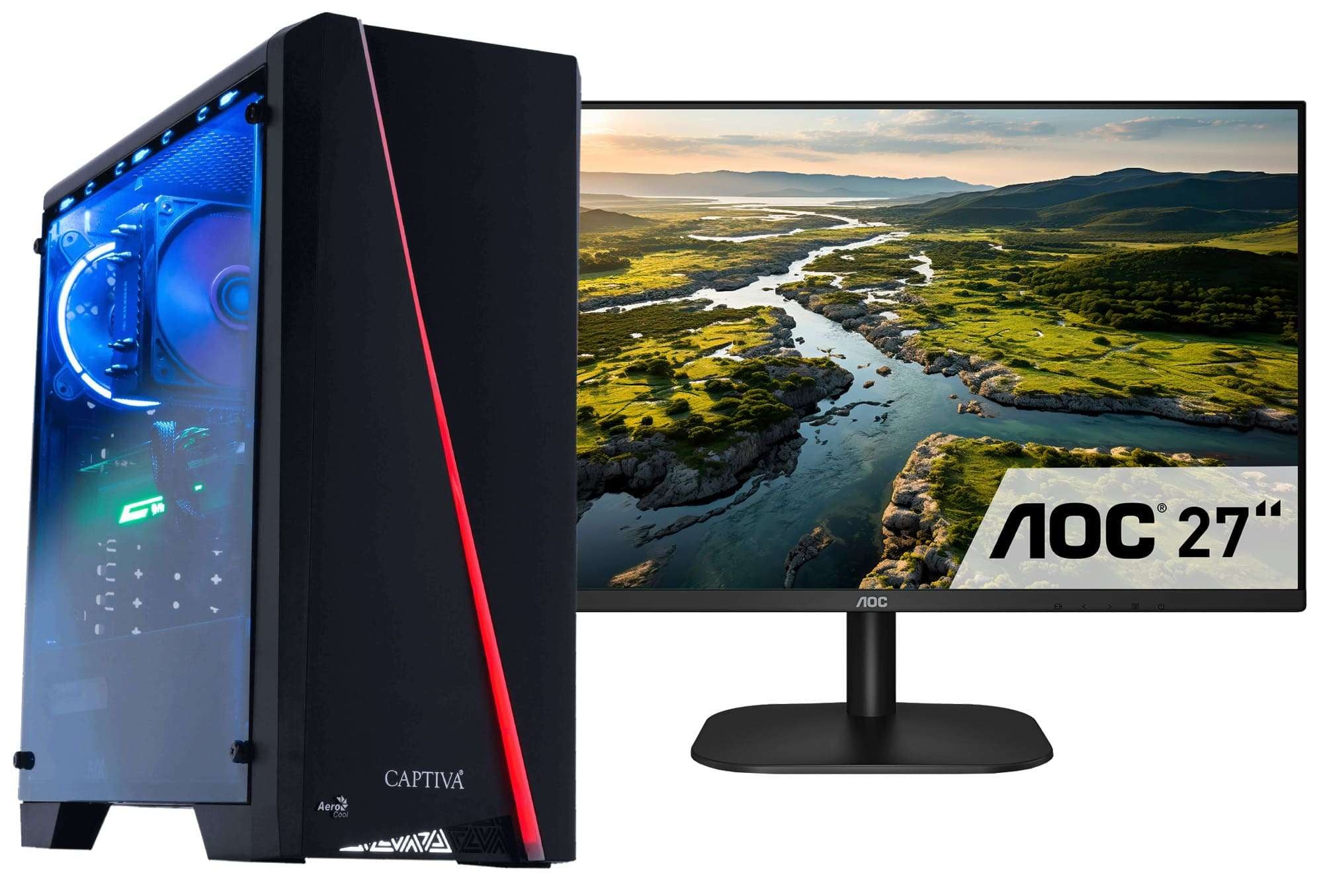 Gaming-PC-Komplettsystem »Advanced Gaming I75-561 TFT Bundle«