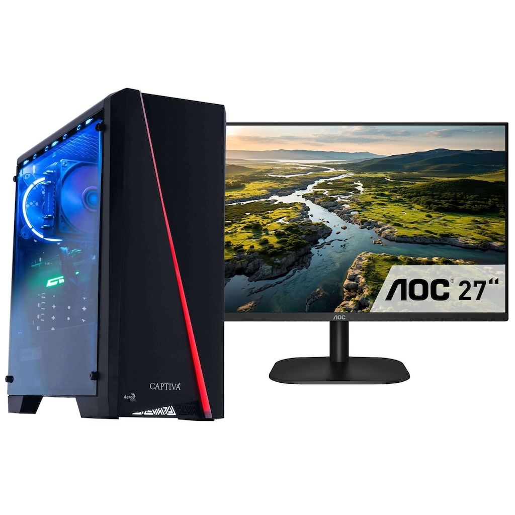 CAPTIVA Gaming-PC »Advanced Gaming I67-287 TFT Bundle«