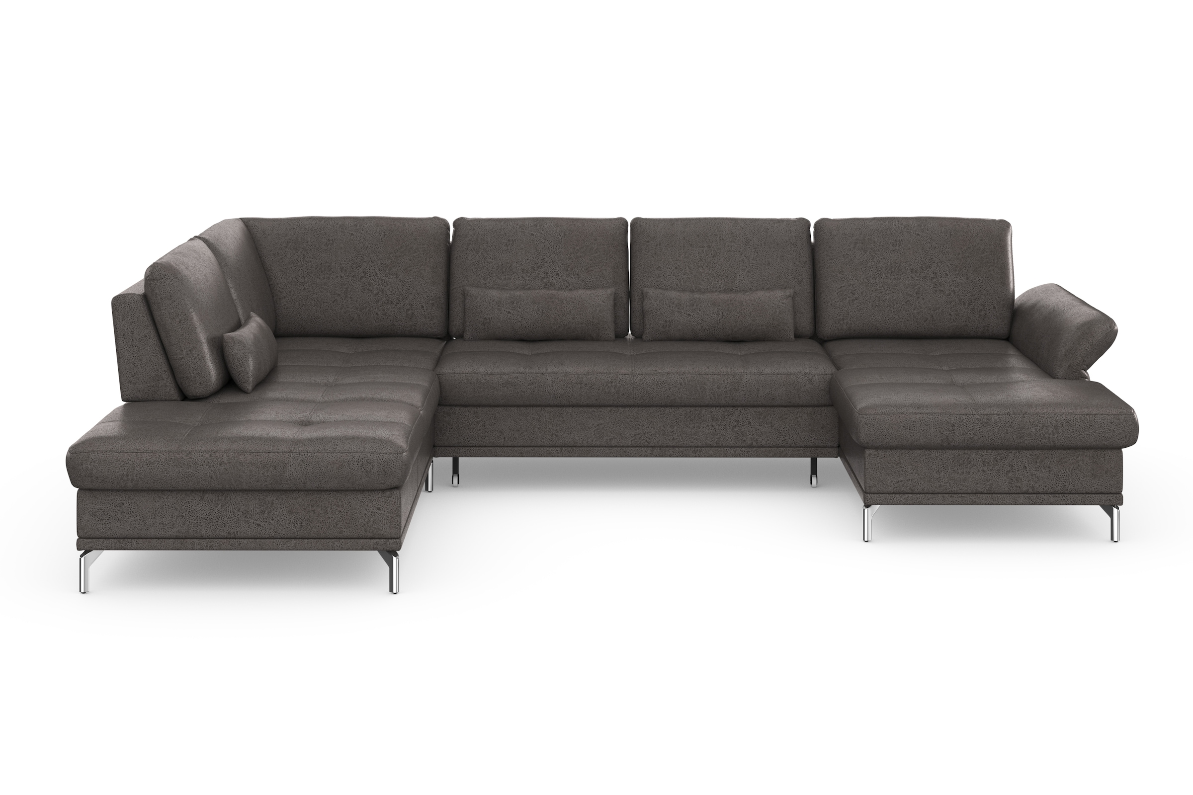 Home affaire Wohnlandschaft "Palm Beach U-Form" Federkern, mit Sitztiefenve günstig online kaufen