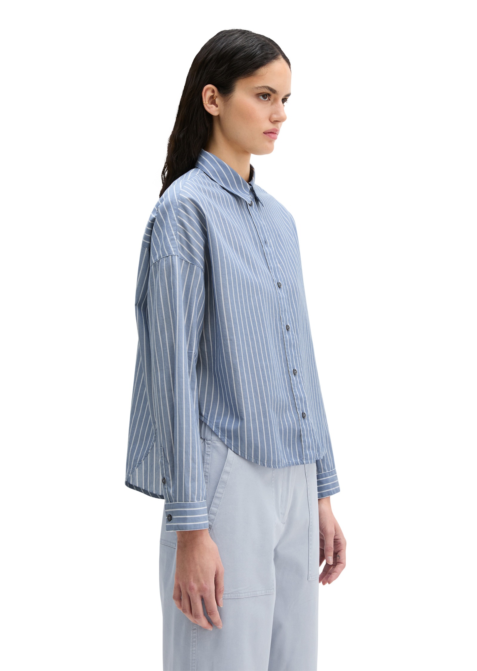 Marc O'Polo Langarmbluse »aus Baumwoll-Chambray«