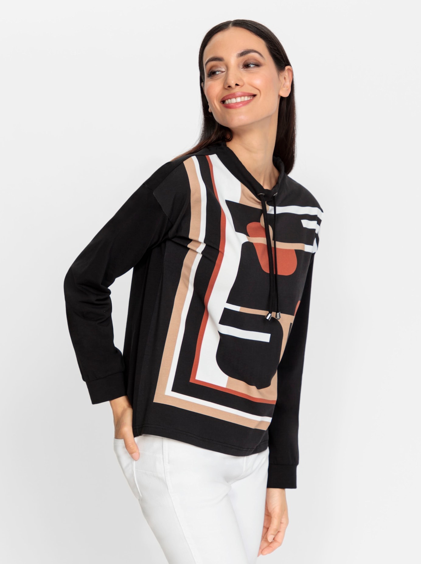 heine Langarmshirt "Druck-Shirt" 1 Stk. günstig online kaufen