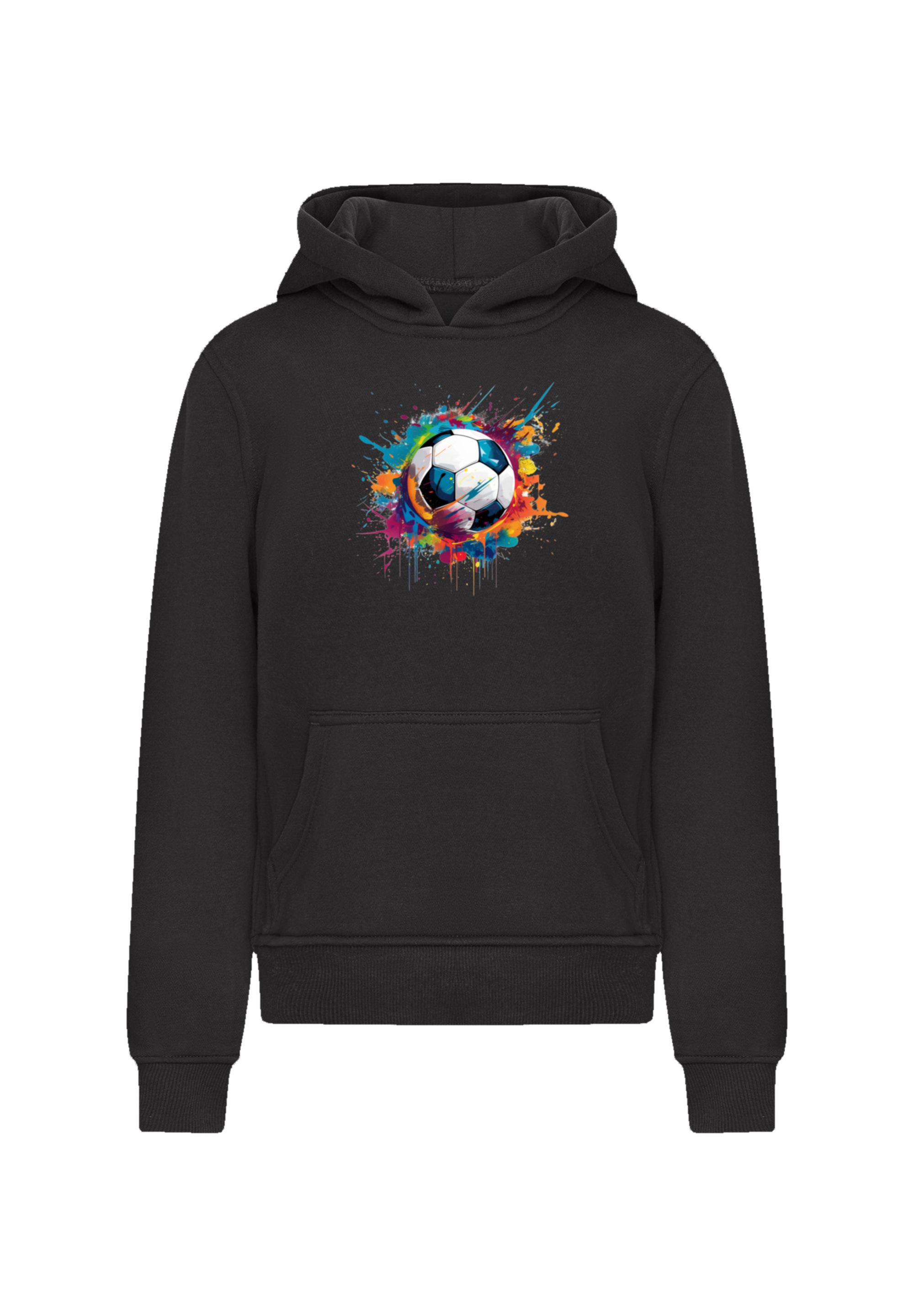 F4NT4STIC Kapuzenpullover »Bunte Fußball Grafik«, Premium Qualität