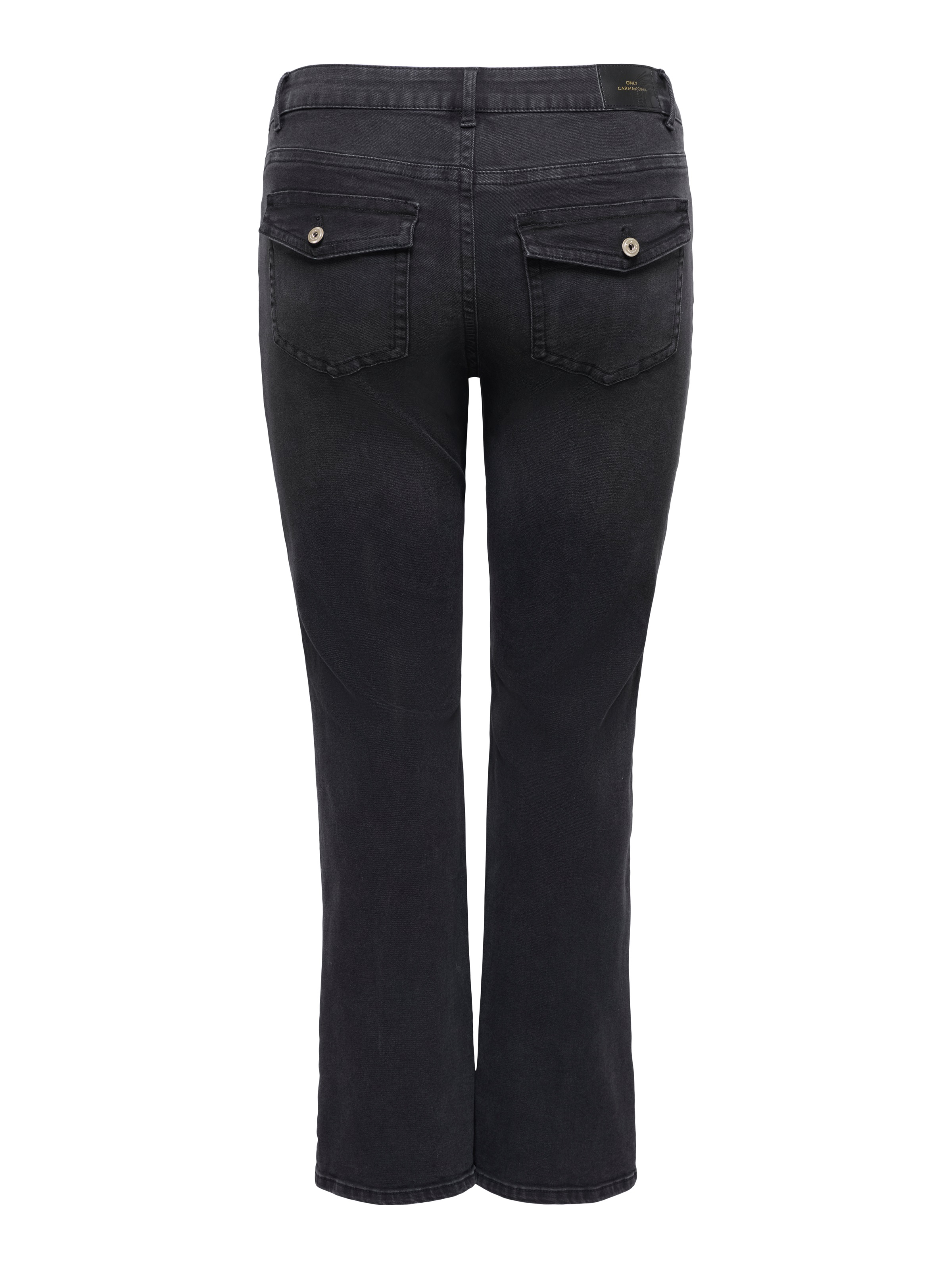 ONLY CARMAKOMA Bootcut-Jeans »CARPHOEBE REG BACK POC FLA PIM342 NOOS« Baumwollmischung, Regular Waist