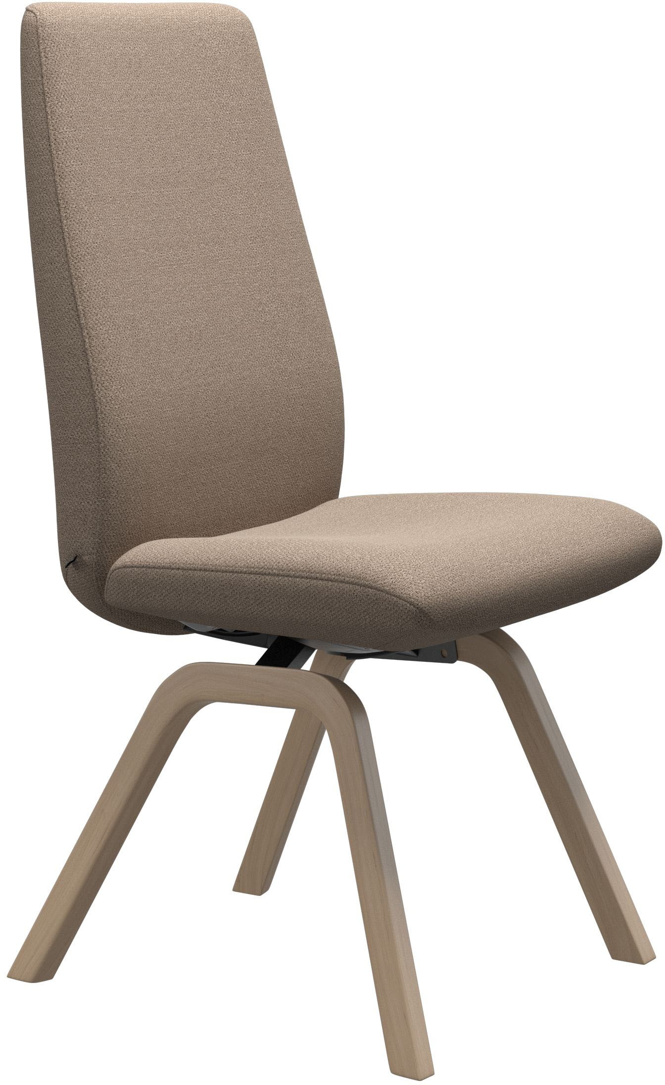 Stressless® Polsterstuhl »Laurel«, ROHLEDER Stoff Q2 FARON, High Back, Größe L, mit schräggestellten Beinen in Eiche gekalkt