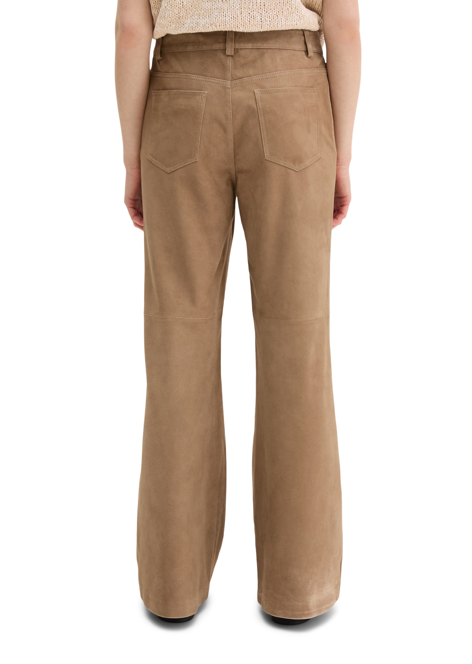 Marc O'Polo Lederhose »aus weichem Ziegen-Veloursleder«