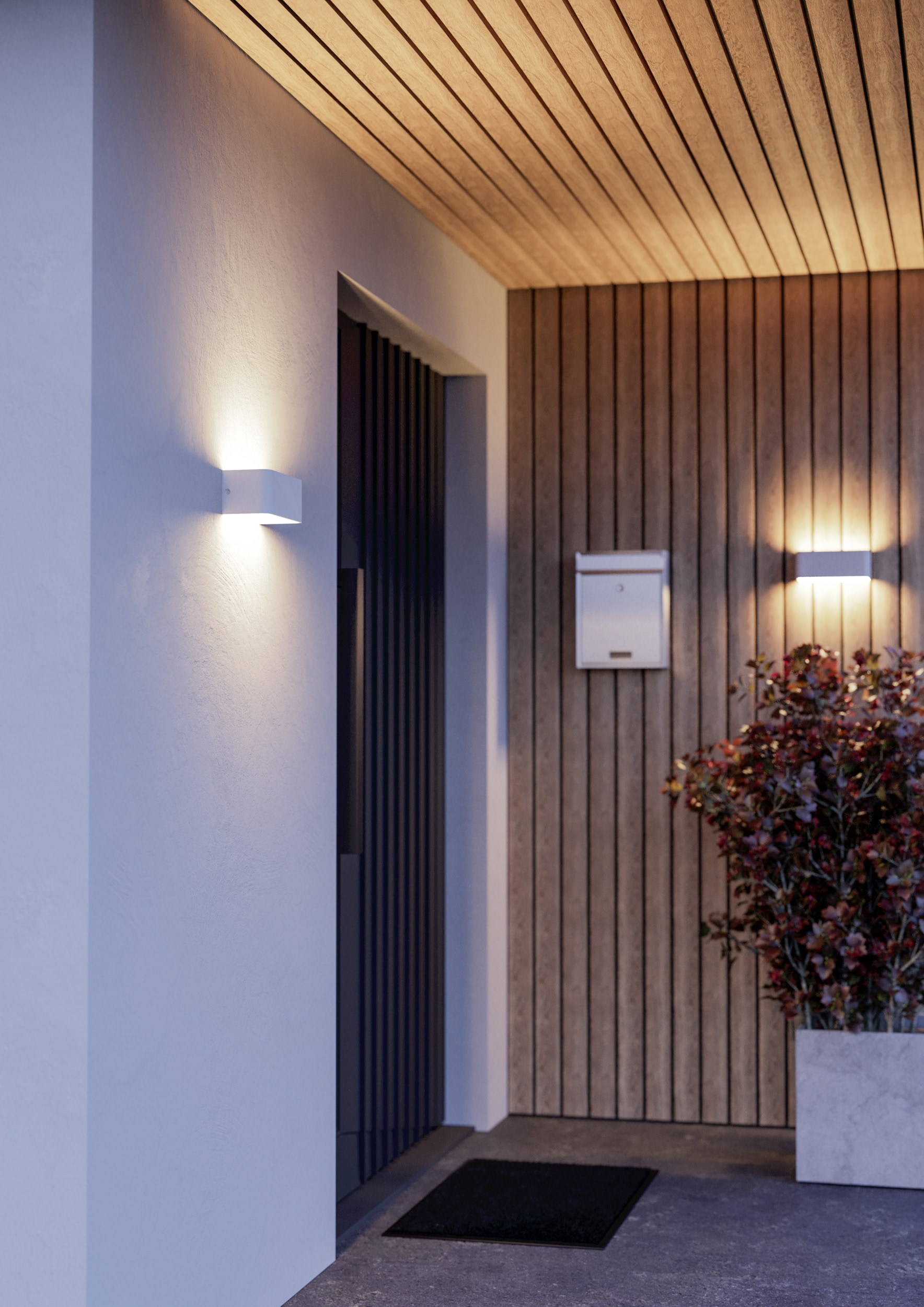 EGLO Wandleuchte »SANIA-Z Wandlampe - Alu, Stahl - LED - 1X10W - IP55« LED-Modul 1 Stk. Kaltweiß | Neutralweiß | RGB | Warmweiß Außenbeleuchtung, Außenwandleuchte, Terrasse, L20 x H8 x AL9 cm