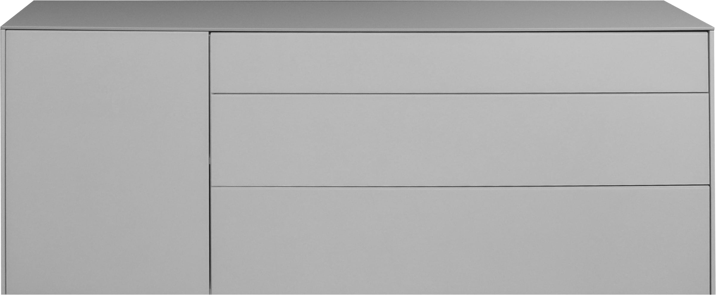 Mäusbacher Lowboard »Imola TOPSELLER!«, (OTTOs Choice), Mäusbacher Lowboard, mit Glasfront und Glasoberplatte, 1 Schublade
