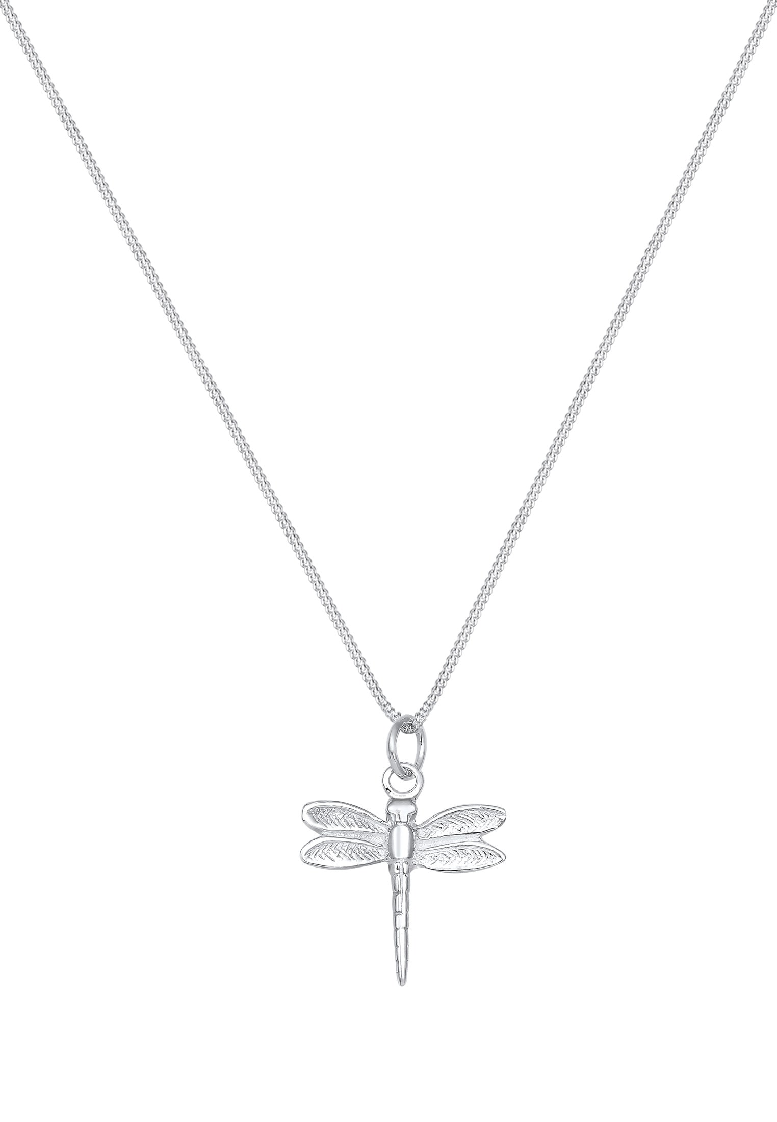 Elli Kette mit Anhänger »Libelle Panzerkette Tier Natur 925 Silber«