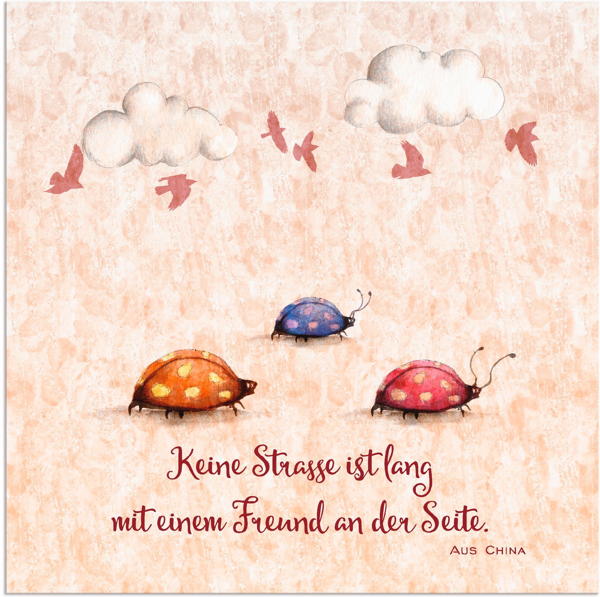 Artland Paveikslas »Lebensweisheit Freunde« Ti...