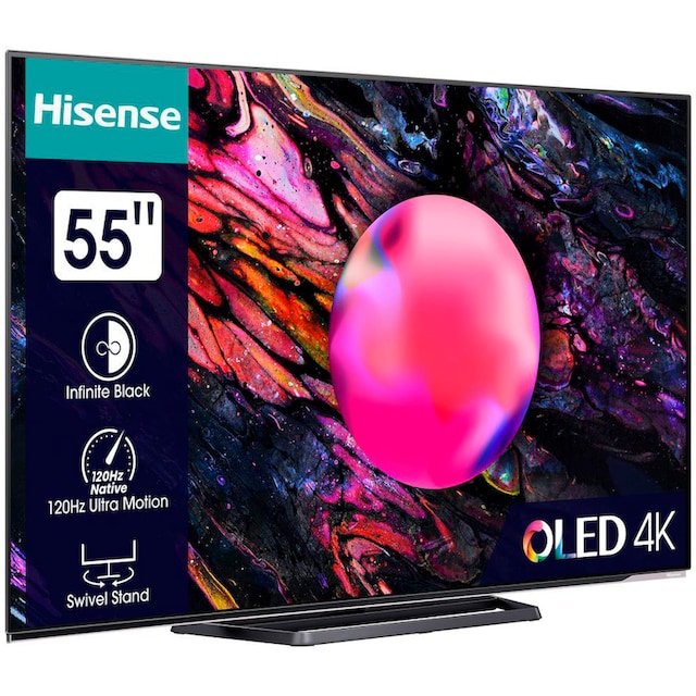 | cm/55 Zoll, LED-Fernseher Smart-TV Ultra HD, 139 4K »55A85K«, Hisense BAUR