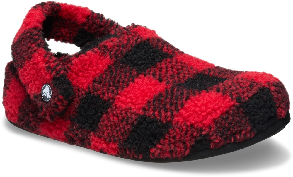Crocs Hausschuh "Classic Buff Check Cozzy Slipper", Pantoffel, Mule mit kar günstig online kaufen