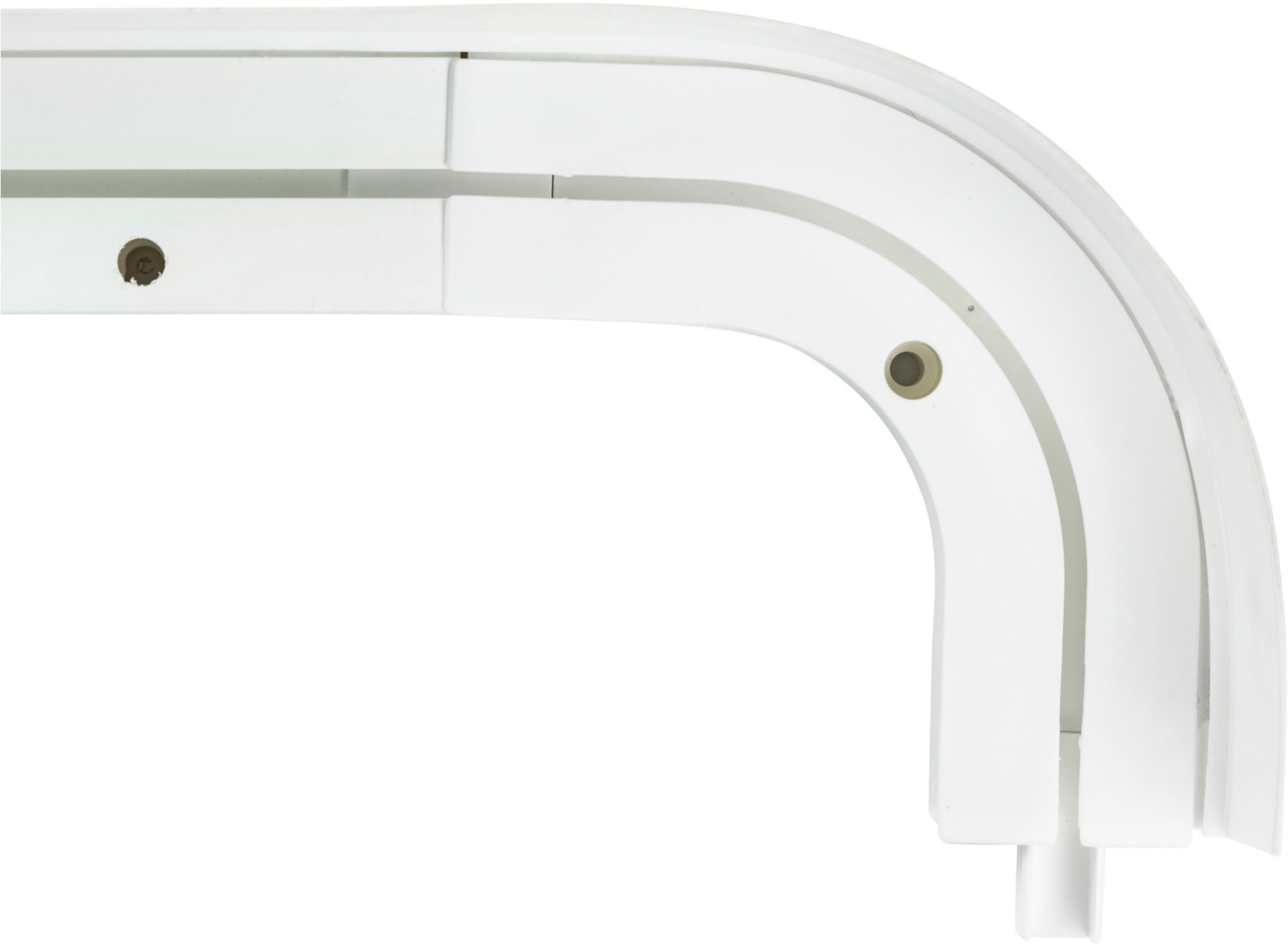 Thumbnail - SN DECO GROUP Vorhangschiene "SH1" 1 läufig-läufig Fixmaß Set 1-läufig, inkl. Rundbögen, Blende 7,5 cm, vorgebohrt, Inne...