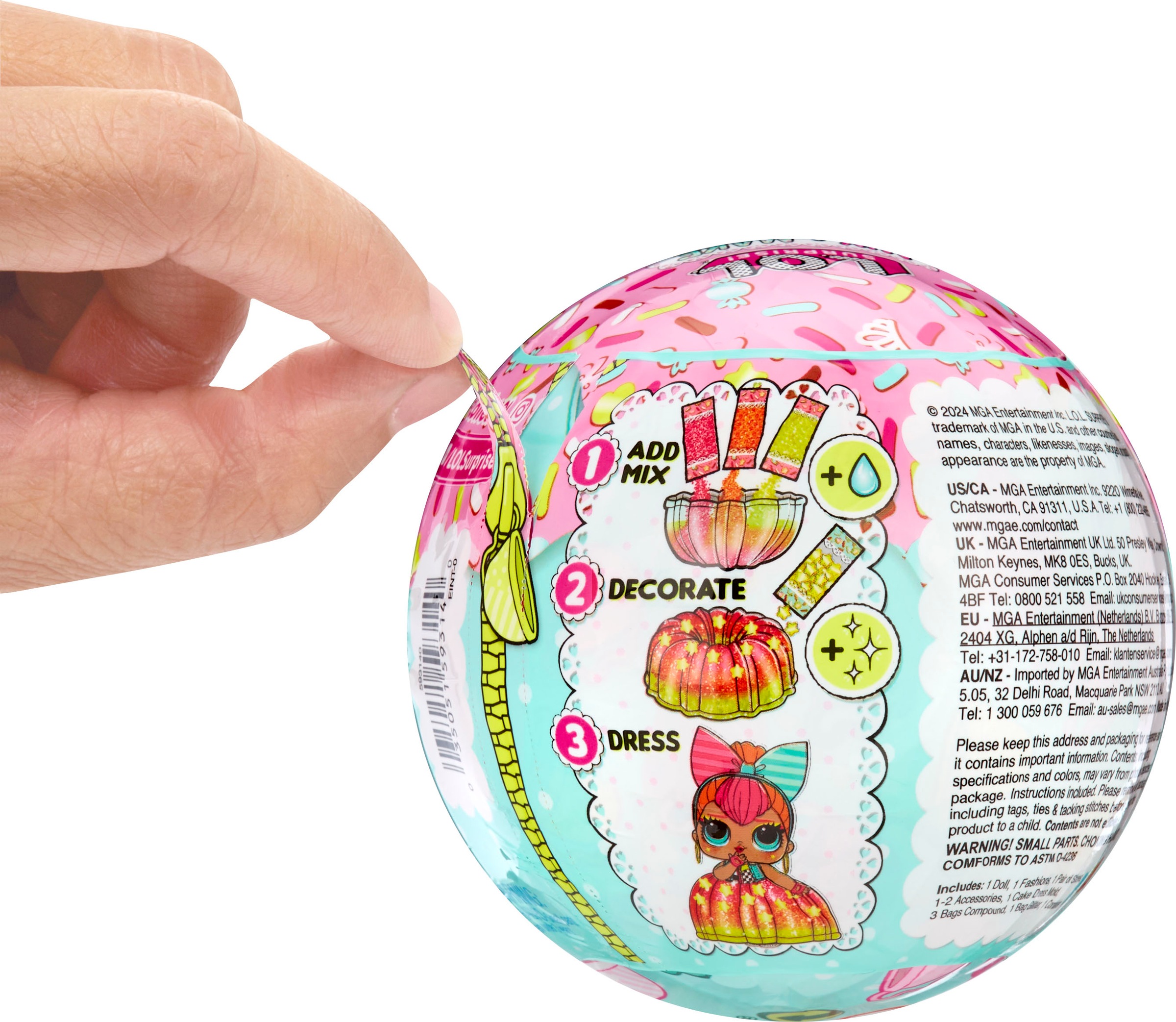 L.O.L. SURPRISE! Kreativset »L.O.L. Surprise Mix & Mix Birthday Cake«, inkluisve Puppe