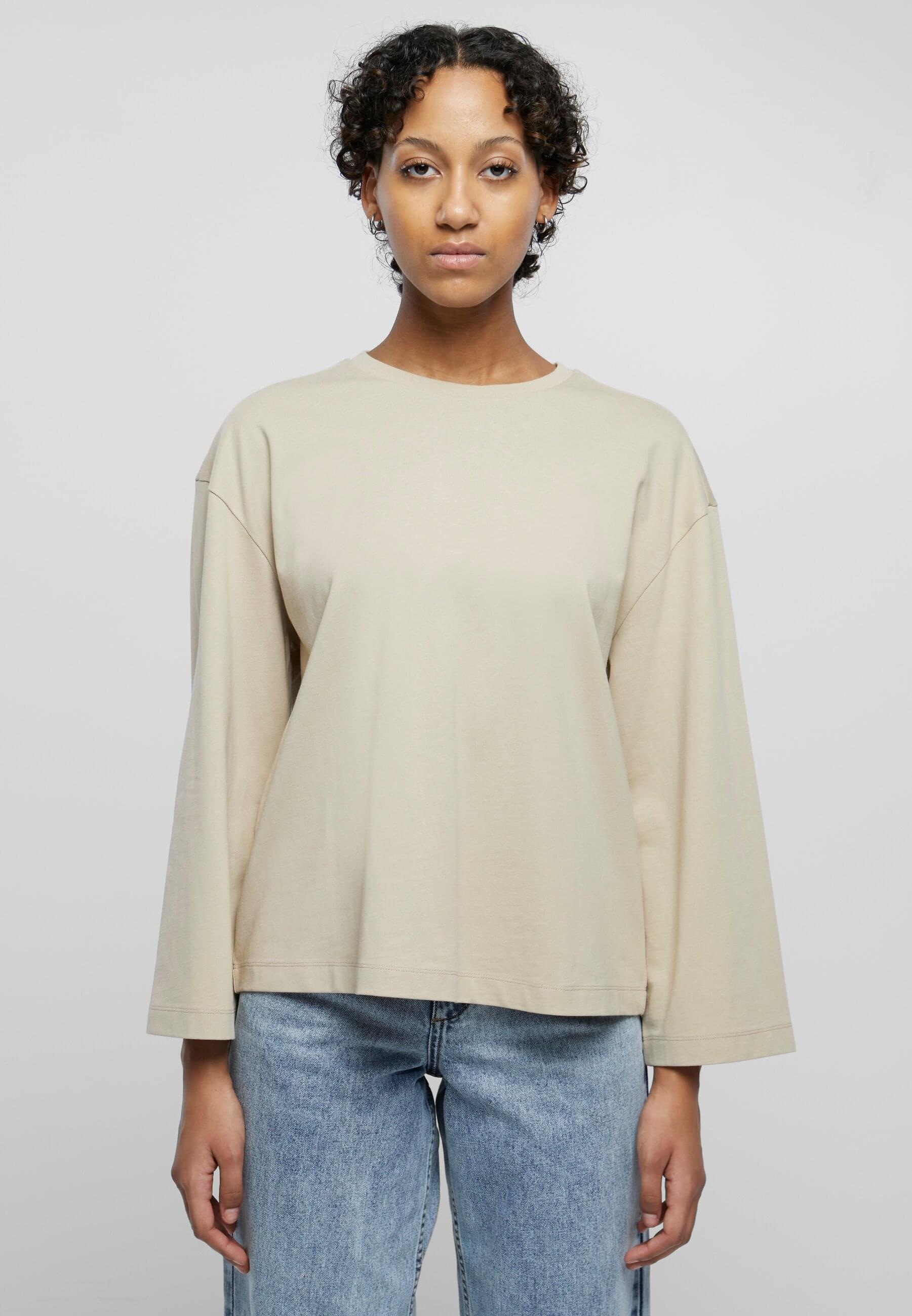 URBAN CLASSICS Longsleeve »Urban Classics Damen Ladies Organic Oversized Longsleeve«, (1 tlg.)