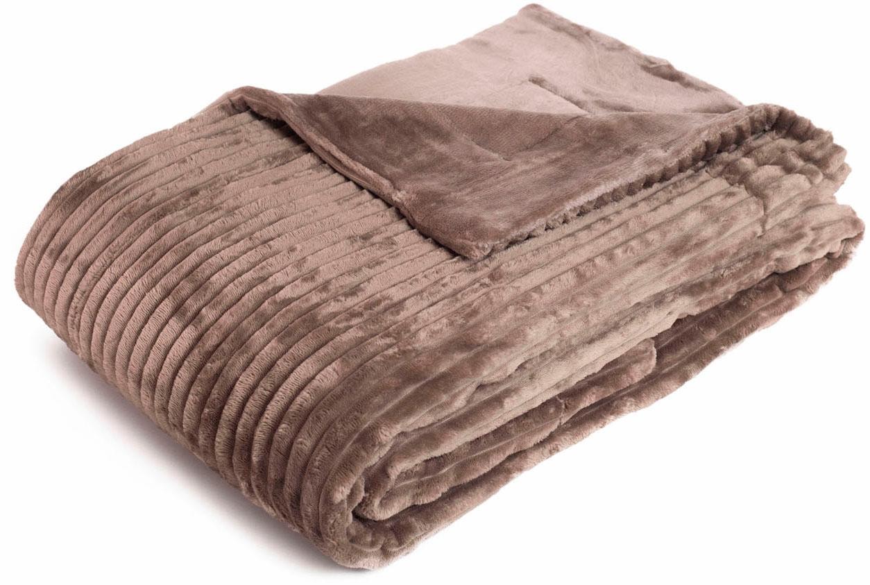 Gözze Wohndecke »Cordoptik« mit Glanzeffekt, Kuscheldecke