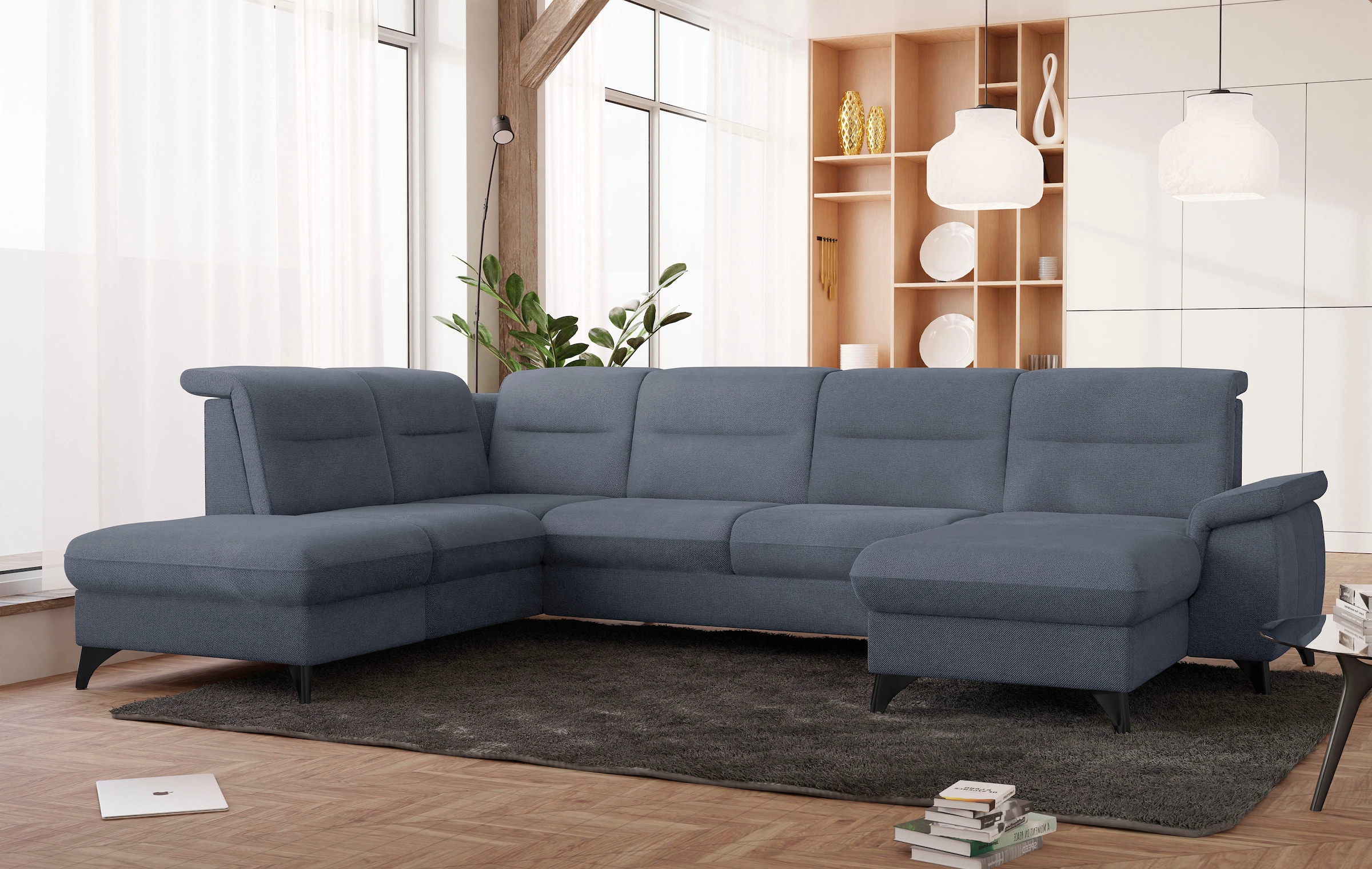 sit&more Wohnlandschaft "Astoria U-Form" wahlweise mit motorischer Relaxfunktion
