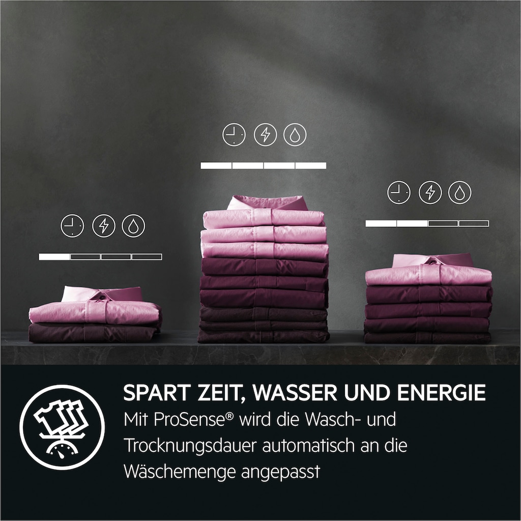 AEG Waschtrockner »LWR759WT«, 7000, ProSteam - Dampf-Programm für 96 % weniger Wasserverbrauch