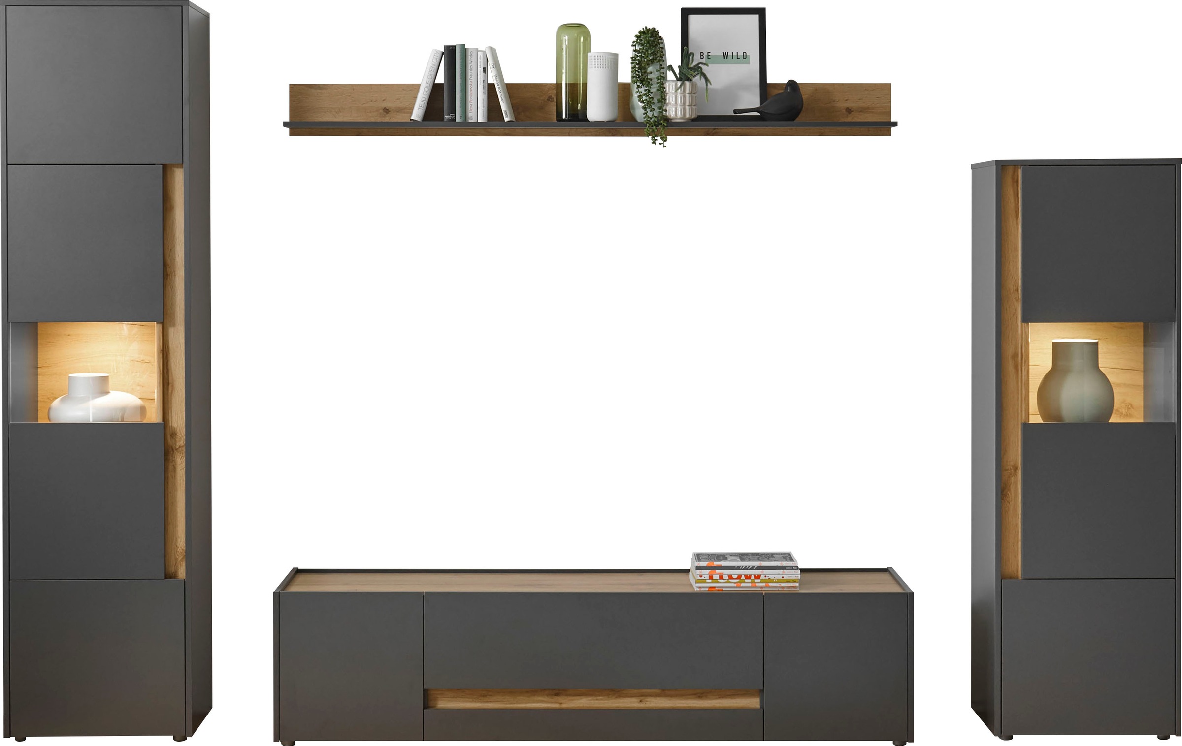 INOSIGN Wohnwand "City/Giron, moderne Anbauwand, Komplettset in vielen Farb günstig online kaufen