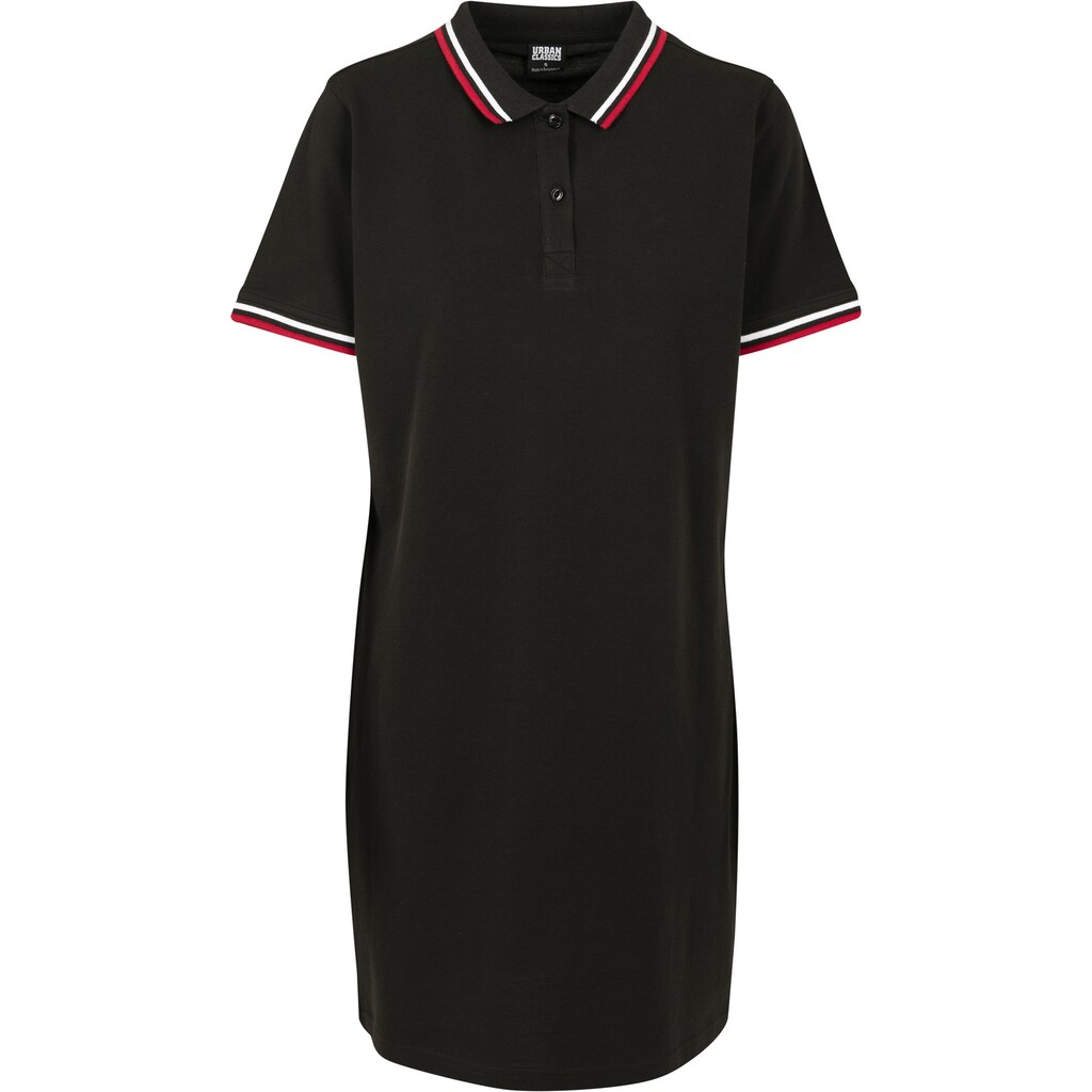 URBAN CLASSICS Shirtkleid »Urban Classics Damen Ladies Polo Dress«, (1 tlg.)