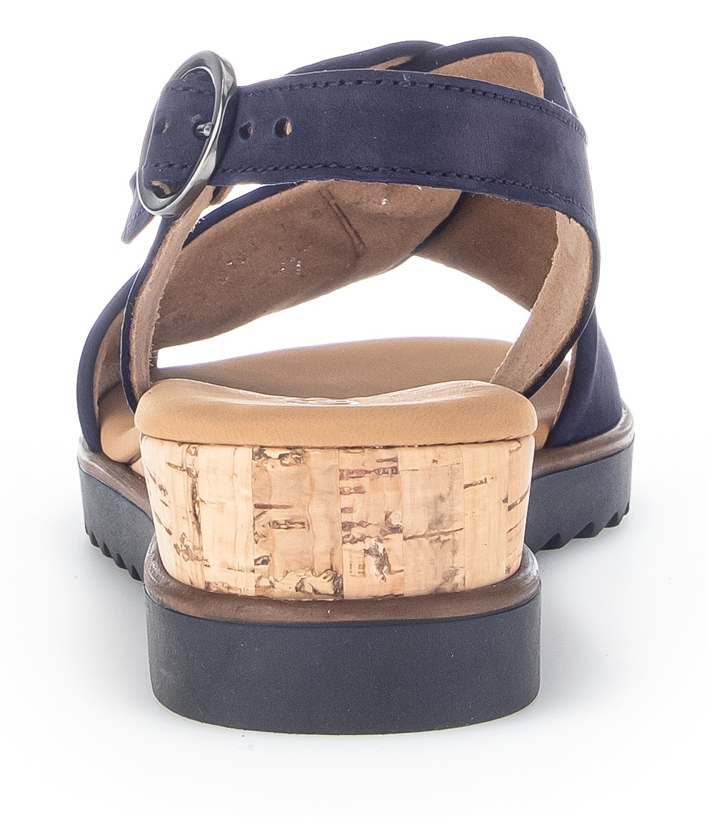 Gabor Sandalette »GENUA«, Sommerschuh, Sandale, Keilabsatz, mit verstellbarem Fersenriemchen