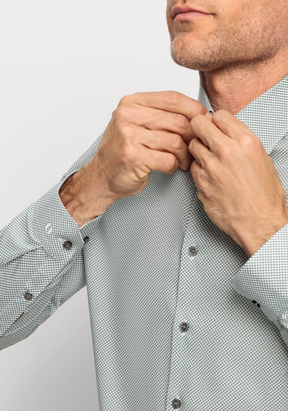 OLYMP Businesshemd »No. Six super slim« mit smartem Micro-Dessin