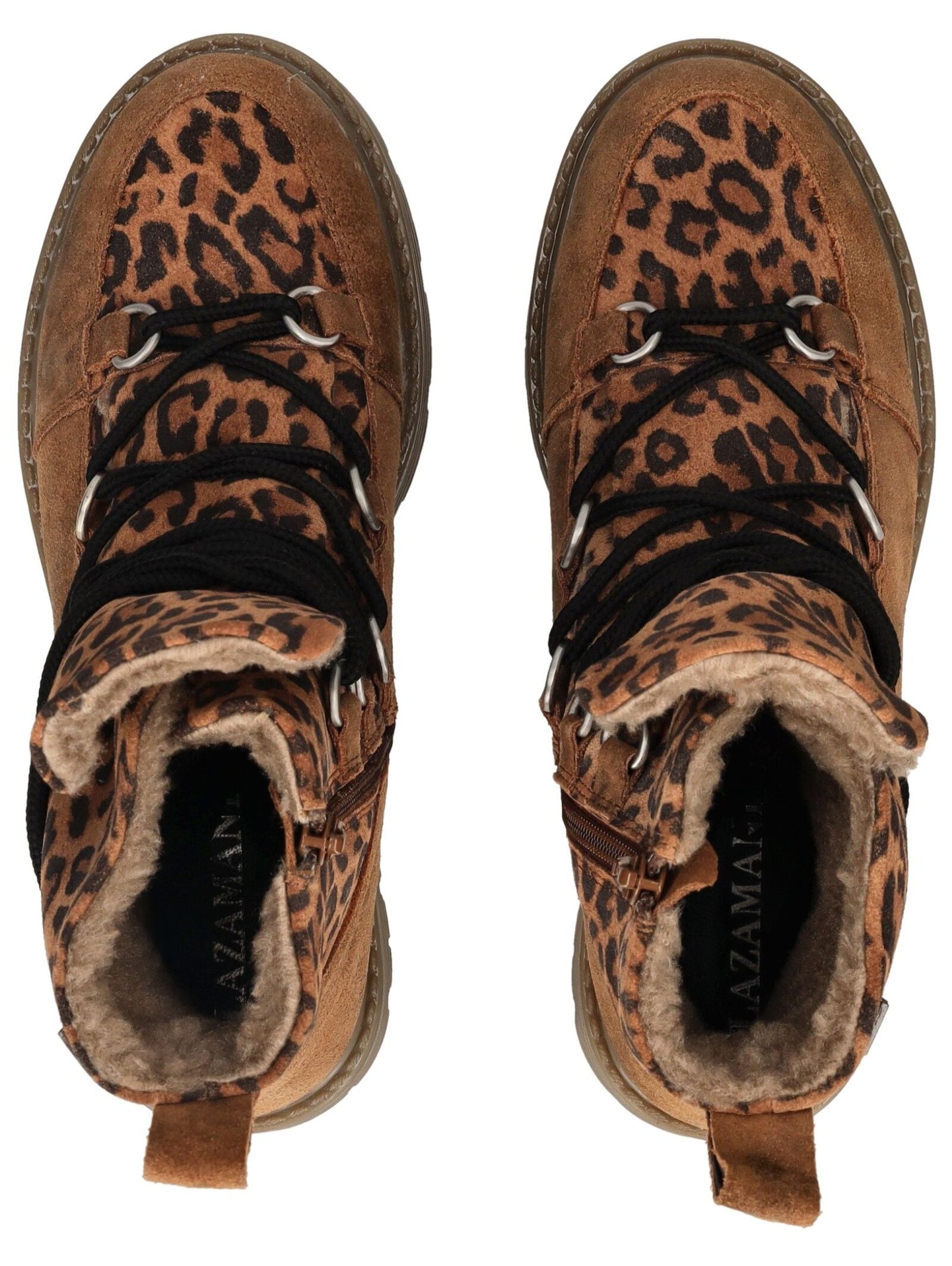 Lazamani Schnürstiefelette »Lazamani Stiefelette Veloursleder/Textil«